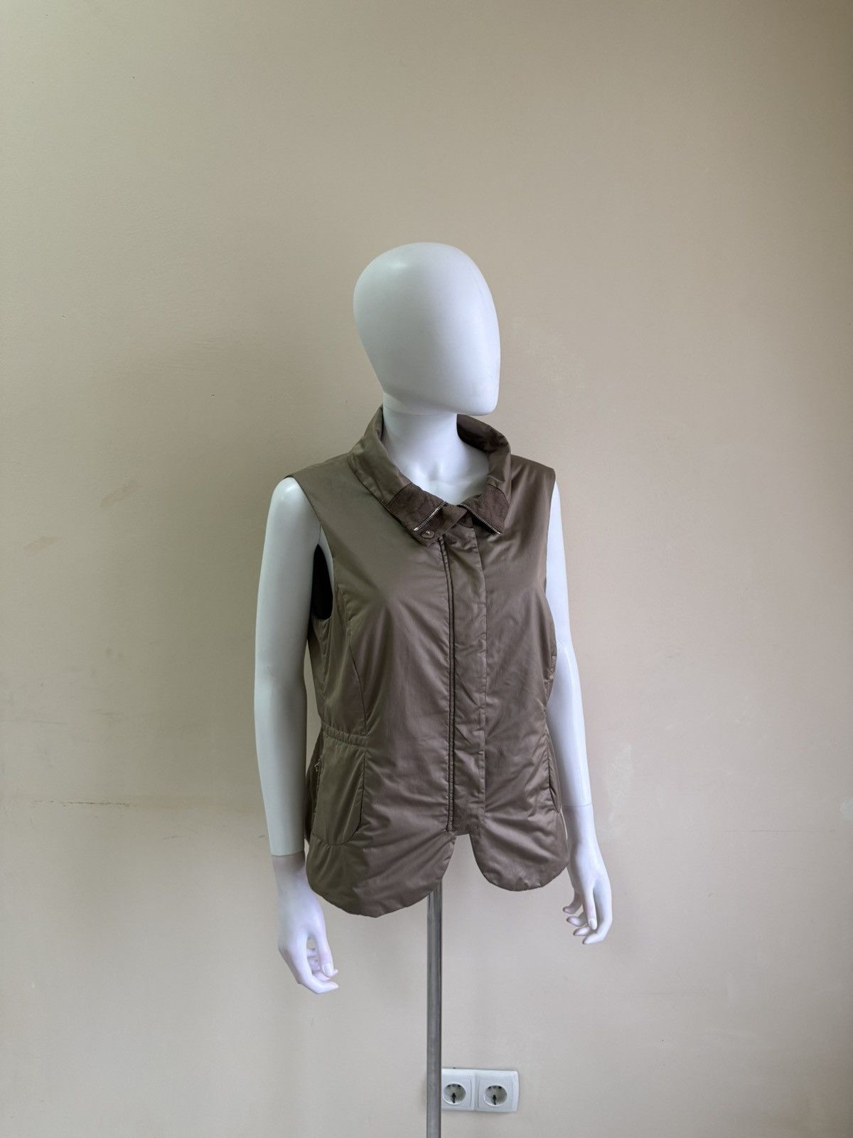 Brunello Cucinelli Brunello Cucinelli Womens Brown Lana Wool Vest Size 48 Size XL / US 12-14 / IT 48-50 - 3 Thumbnail
