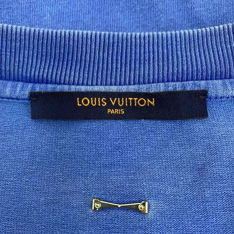 Louis Vuitton Louis Vuitton Blue Cotton Crew Neck TShirt-2506 Size US M / EU 48-50 / 2 - 6 Thumbnail