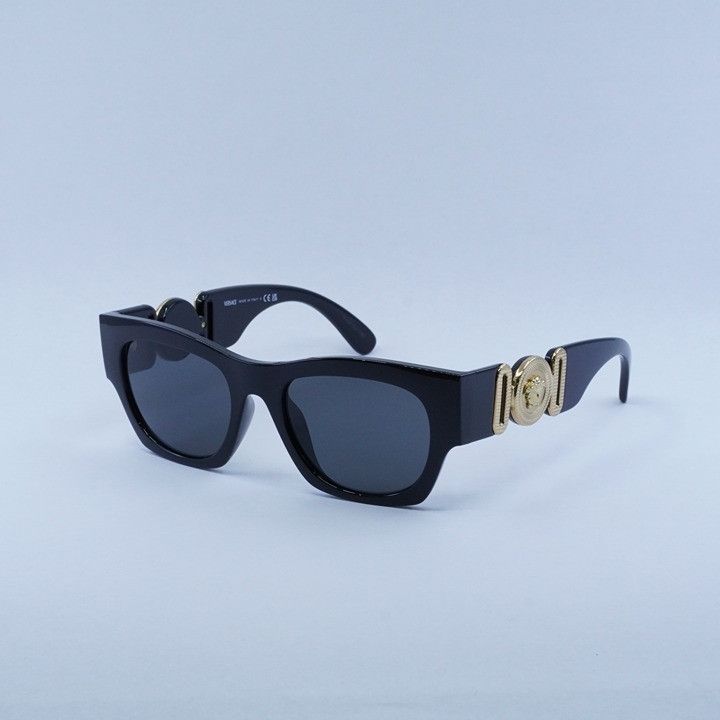 Versace Versace VE4479U GB1/87 Sunglasses Black Square Frame Size ONE SIZE - 1 Thumbnail