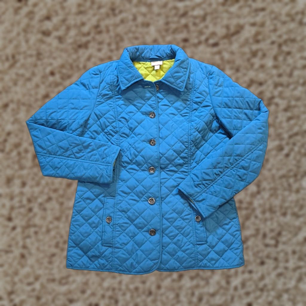J. Jill J Jill Jacket Womens Small Blue Quilted Button Pockets Casual Chore Barn Capsule Vintage? No Size S / US 4 / IT 40 - 1 Thumbnail