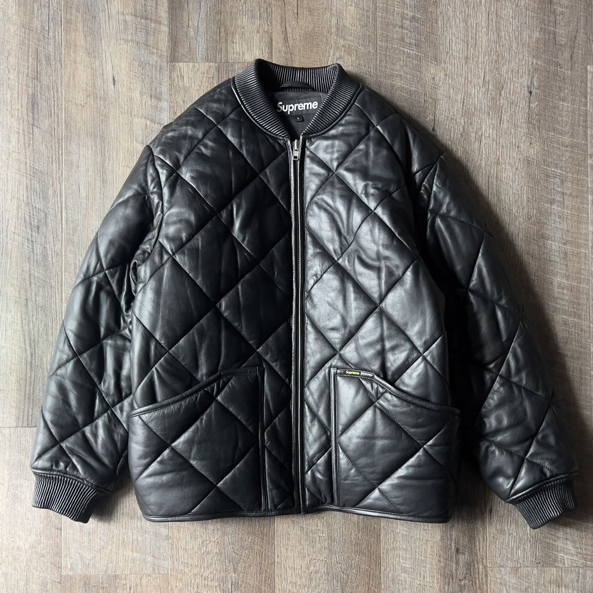 Supreme SUPREME Quilted Leather Work Jacket size L | Grailed