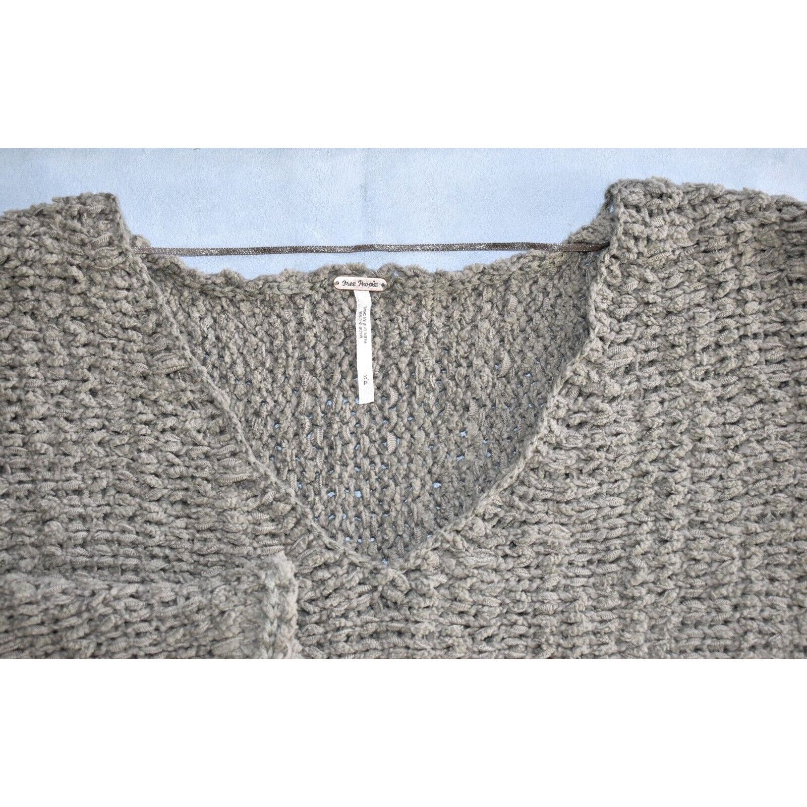 Free People NWT FREE PEOPLE Cotton Dolphin Bay Knit Sweater Size S $128 Size S / US 4 / IT 40 - 6 Thumbnail