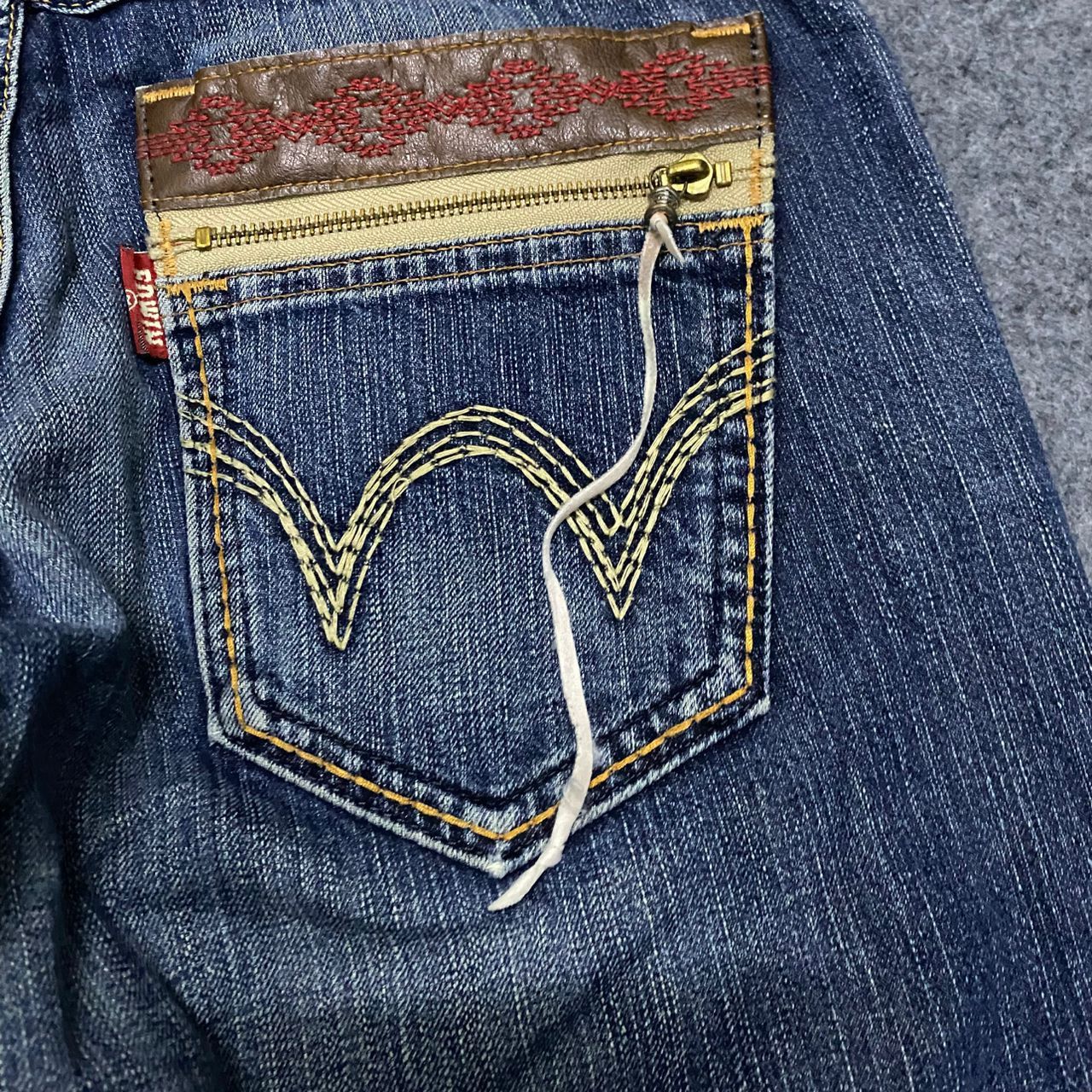 If Six Was Nine Vintage Edwin Exclusive Vintage Distressed Denim Jeans Size US 31 - 16 Thumbnail