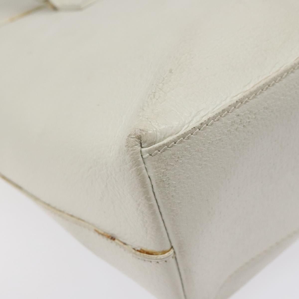 Gucci GUCCI Tote Bag Leather White Silver Size ONE SIZE - 13 Thumbnail