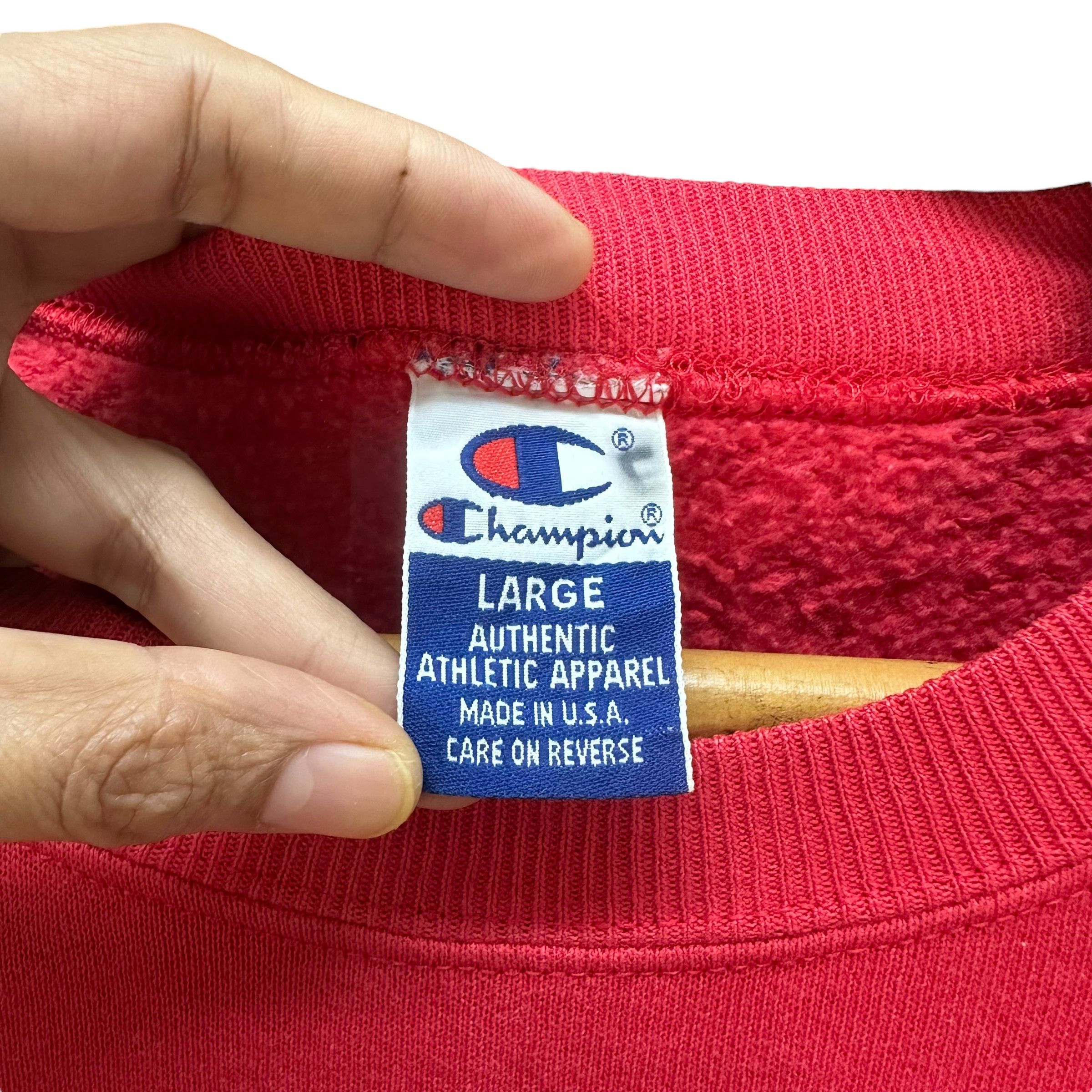 Champion VINTAGE CHAMPION NFL LOGO RED SWEATSHIRTS #8661-019 Size US L / EU 52-54 / 3 - 8 Thumbnail