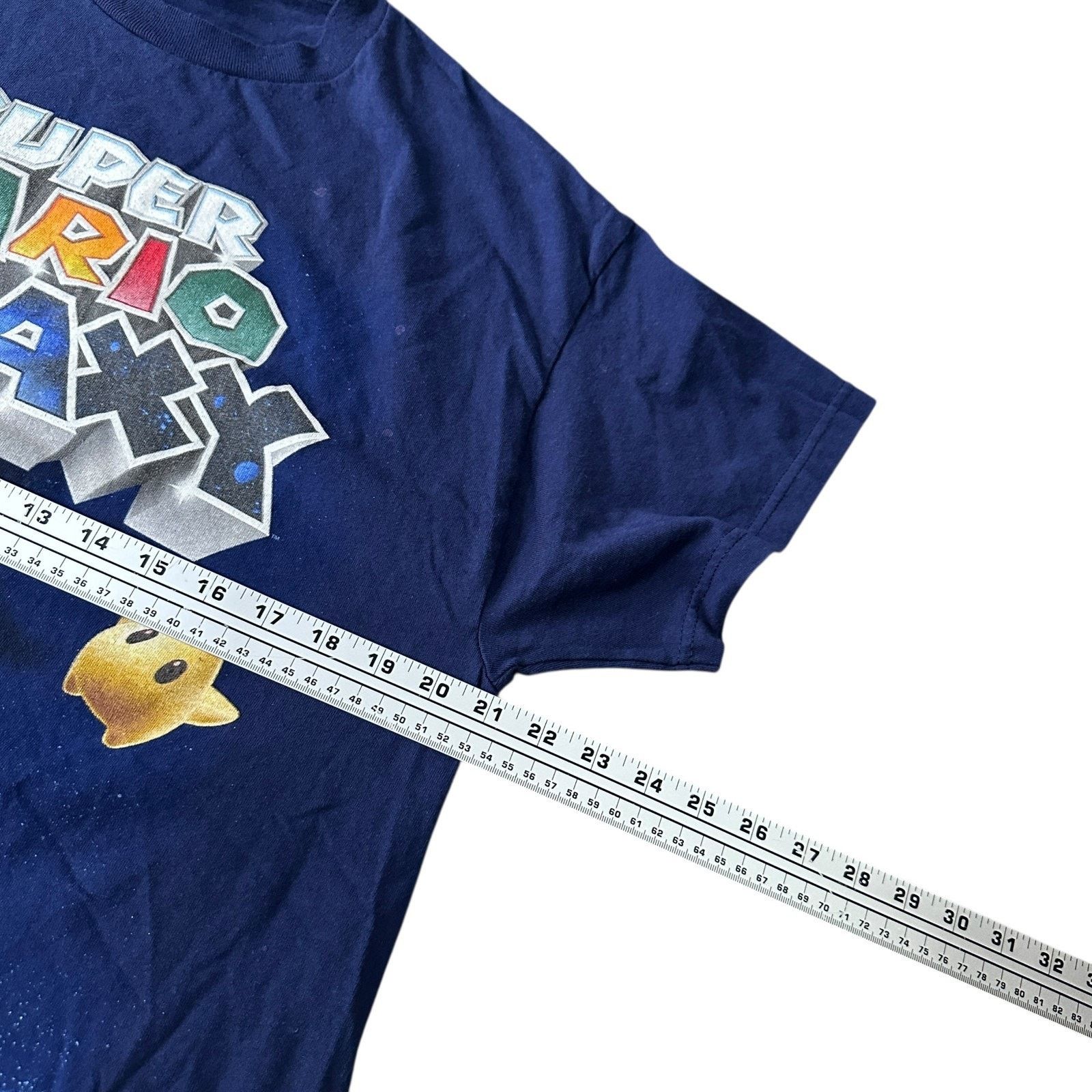 Delta VTG Super Mario Galaxy T-Shirt Men L Blue Graphic 2007 READ Size US L / EU 52-54 / 3 - 8 Thumbnail