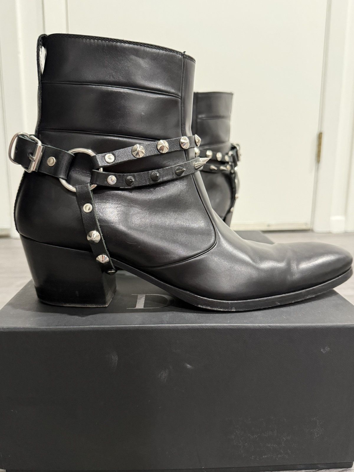 Dior DIOR AW08 60mm Cuban Heel Hedi Slimane Size US 10 / EU 43 - 2 Thumbnail