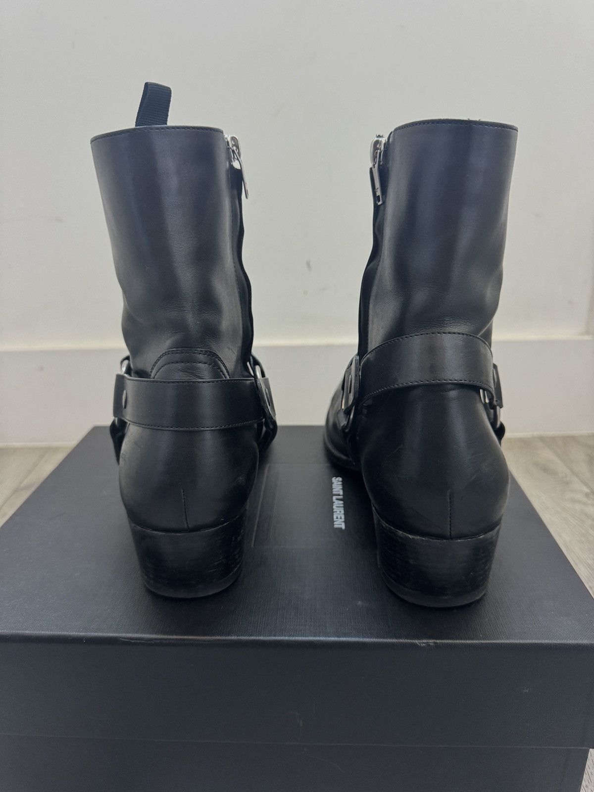 Saint Laurent Paris Saint Laurent Wyatt harness boot Size US 12 / EU 45 - 4 Thumbnail