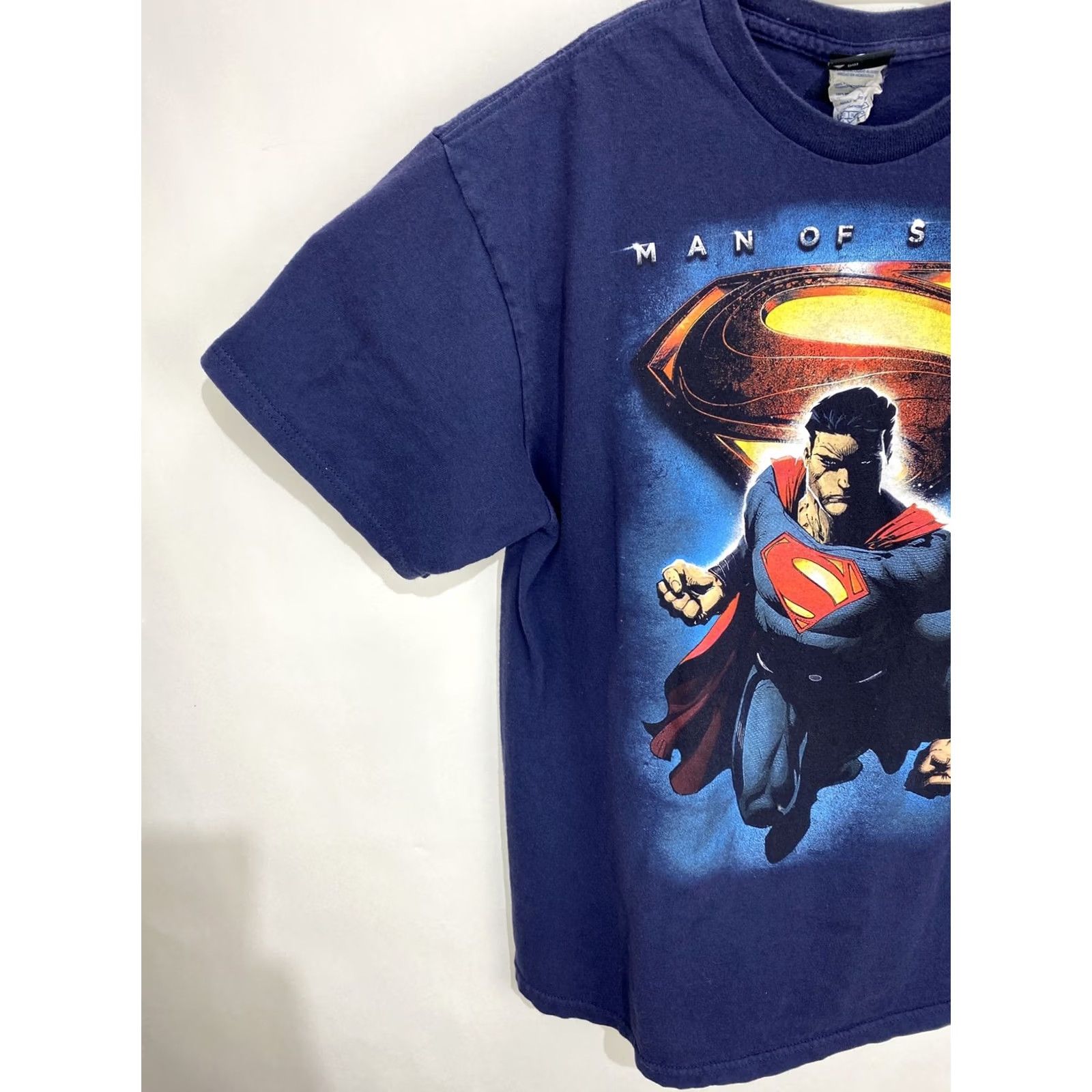 DC Comics DC Comics Superman Graphic T Shirt Men Large Blue Short Sleeve Crew Neck Logo 100% Cotton Man of Steel Vintage No Size US L / EU 52-54 / 3 - 5 Thumbnail