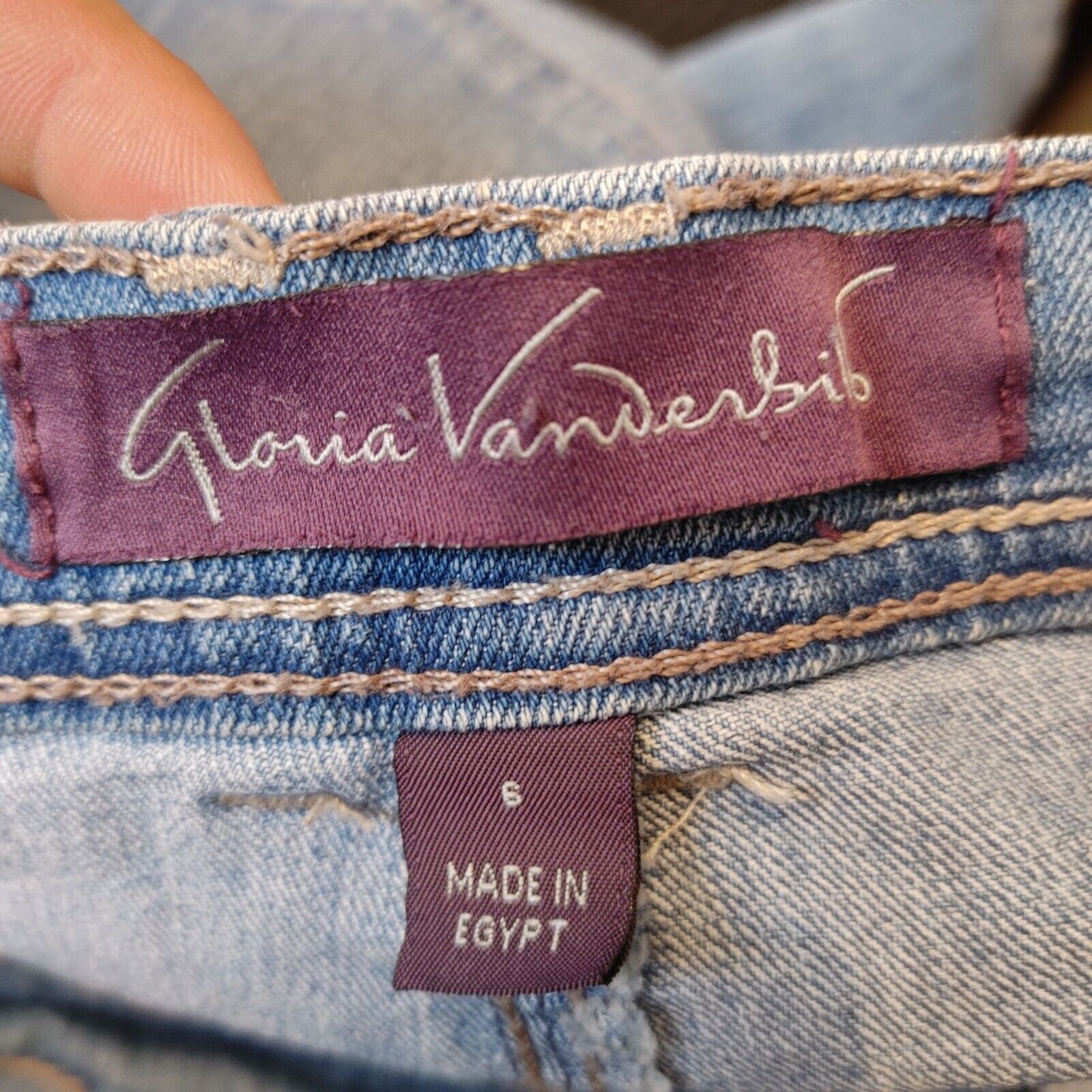Gloria Vanderbilt Gloria Vanderbilt Women's Straight Leg Blue jeans 6 Size 28" / US 6 / IT 42 - 2 Thumbnail