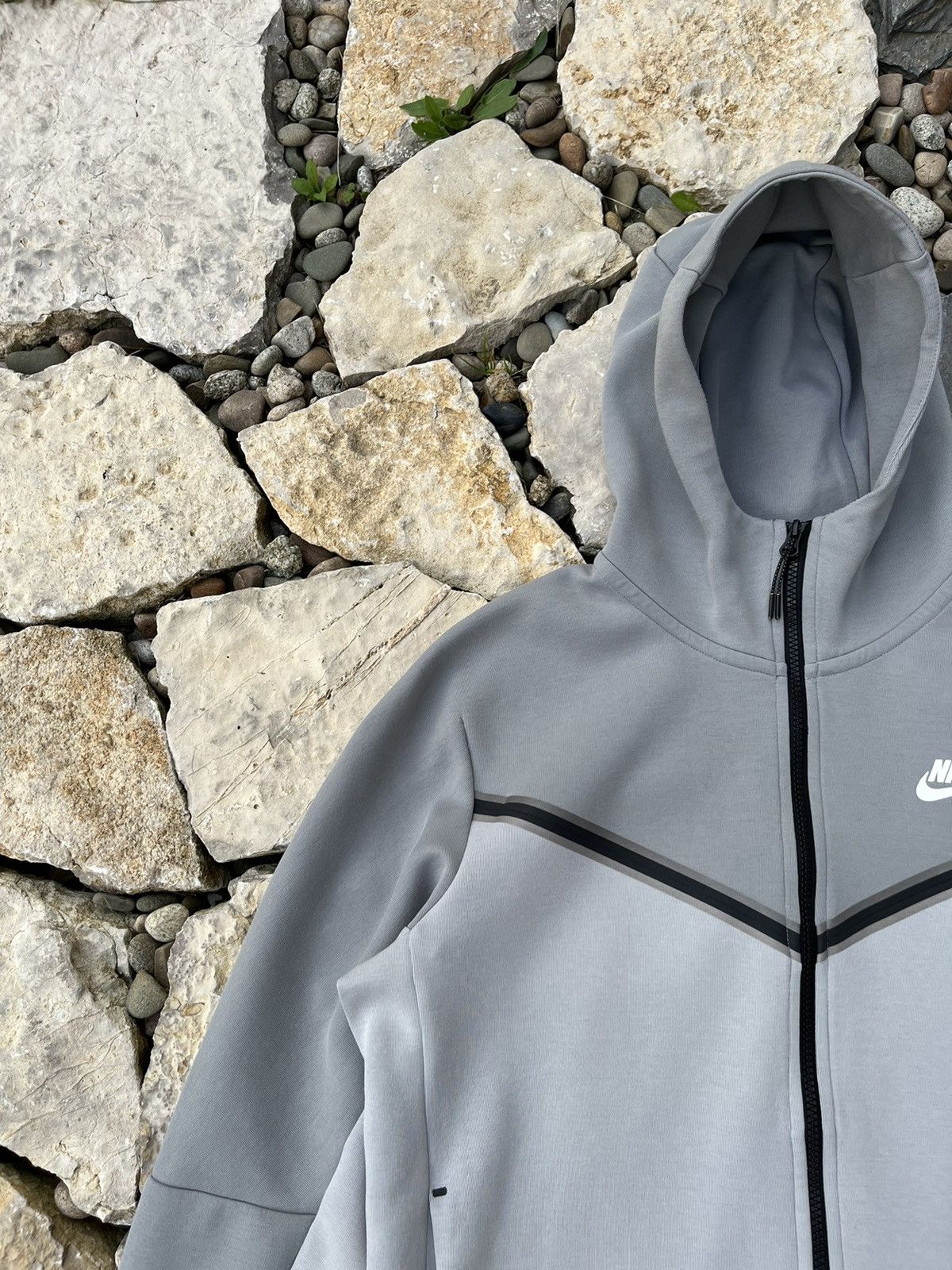 Nike rare Nike tech fleece light grey hype zip hoodie sweatshirt Size US M / EU 48-50 / 2 - 4 Thumbnail