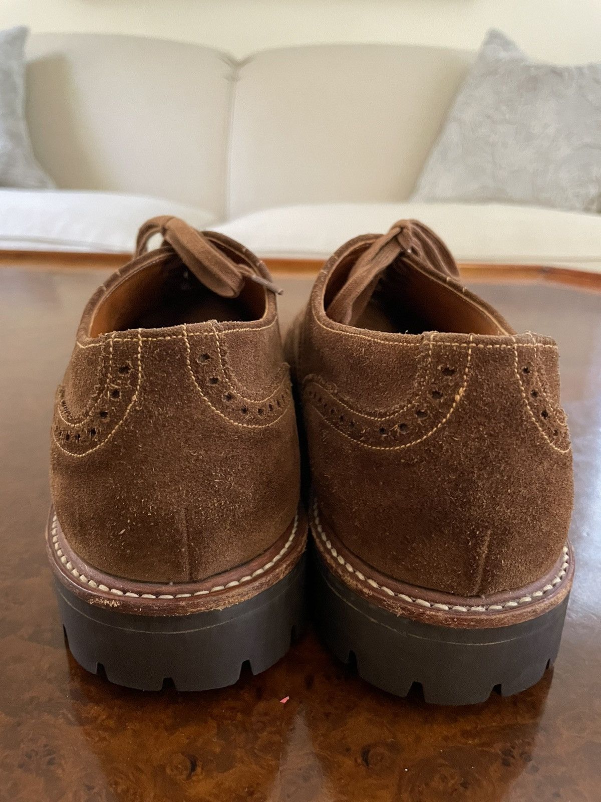 Polo Ralph Lauren × Vintage Lug Sole Snuff Suede Brogues Size US 9 / EU 42 - 3 Thumbnail