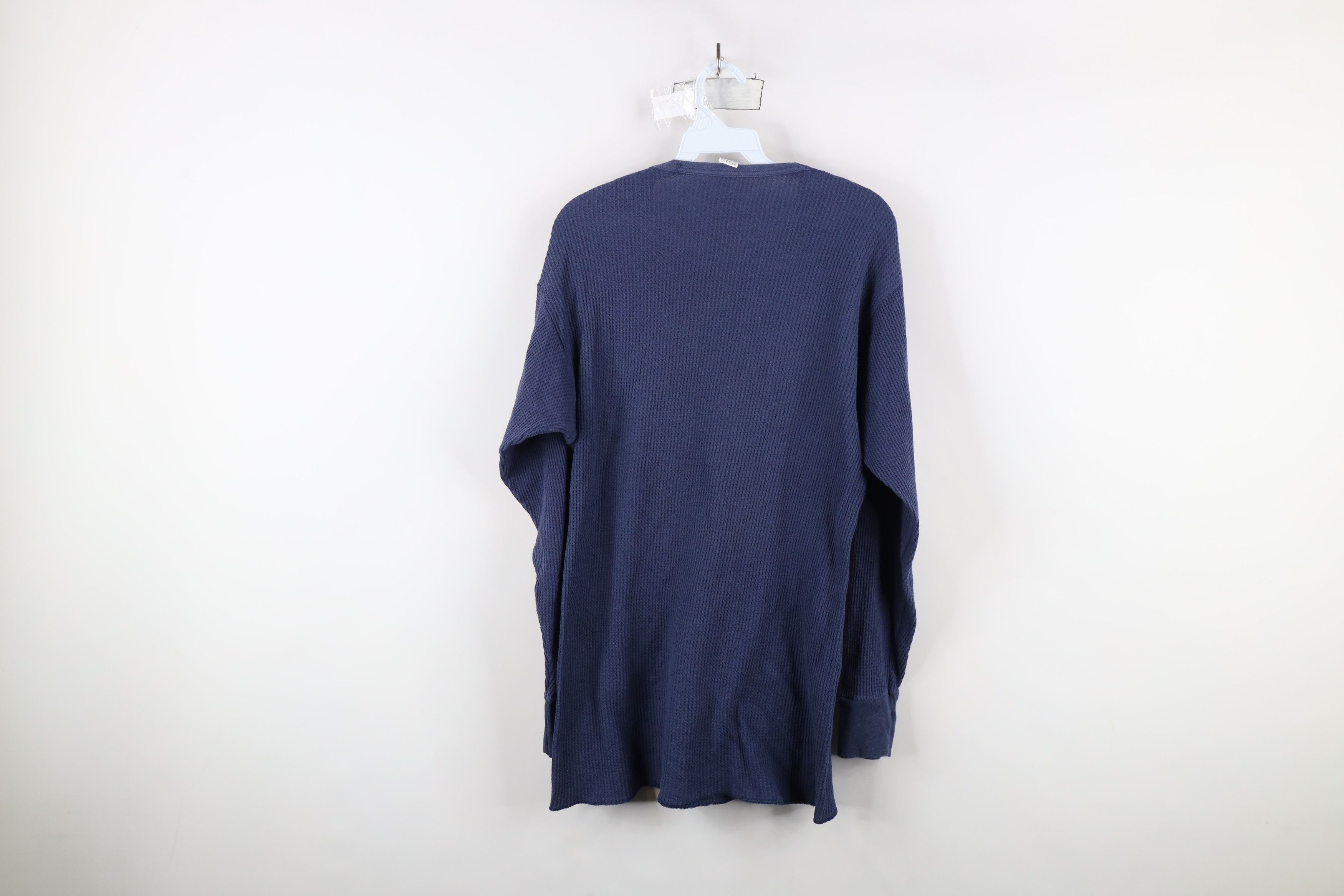 Vintage Vintage 90s Streetwear Waffle Knit Long Sleeve T-Shirt Size US XXL / EU 58 / 5 - 9 Thumbnail