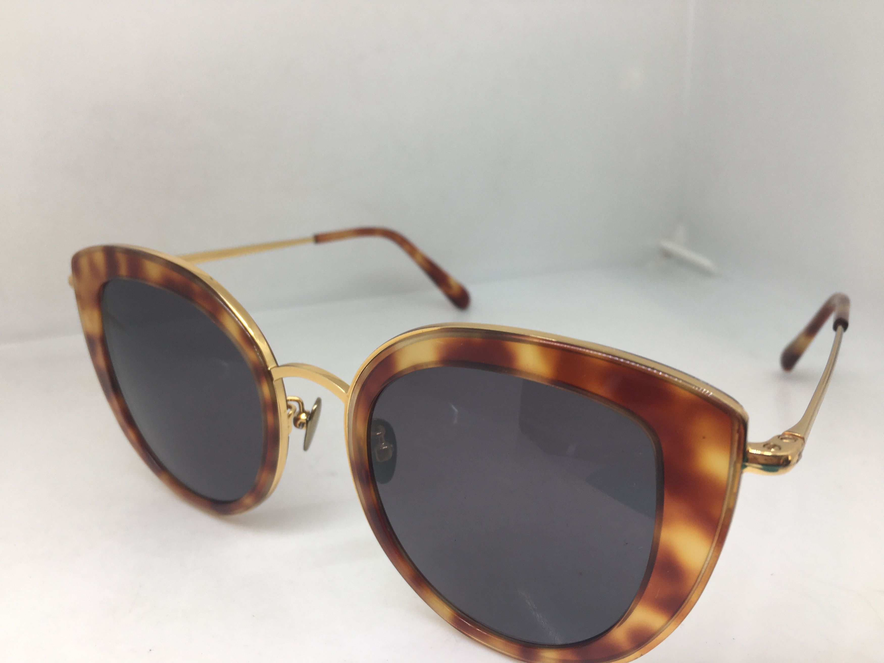 Other Handmade Oversize Cateye Sunglasses Frame Tortoise Gold Size ONE SIZE - 3 Thumbnail