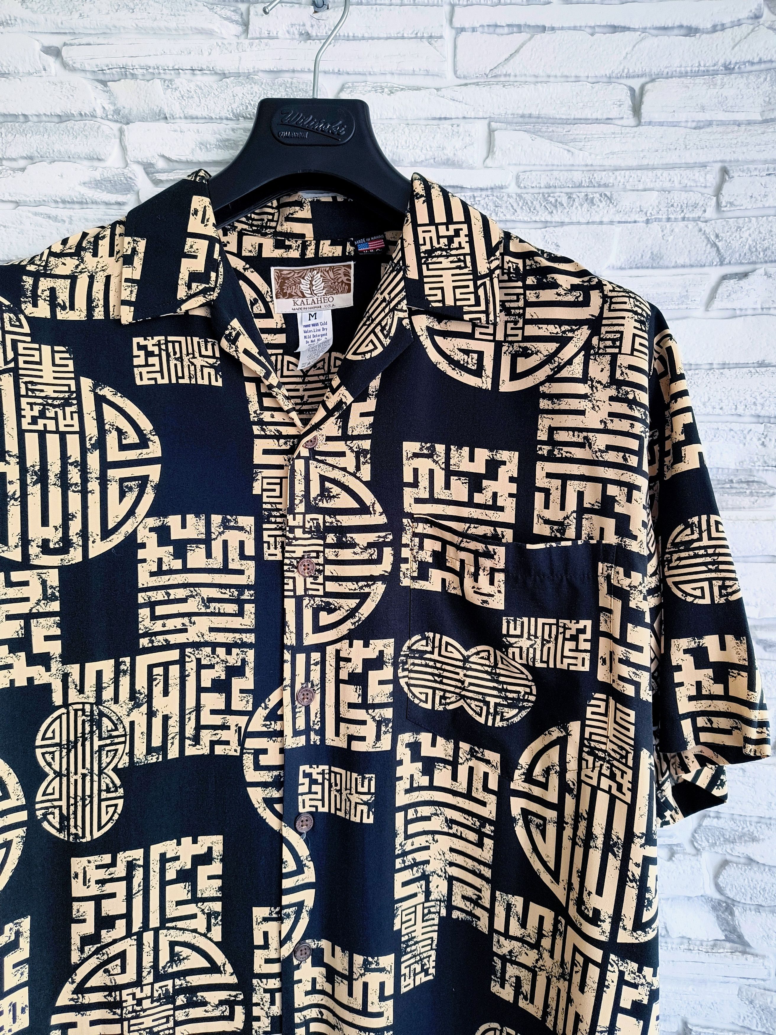 Kalaheo Vintage Aztec Print Hawaiian Shirt Size US M / EU 48-50 / 2 - 2 Thumbnail