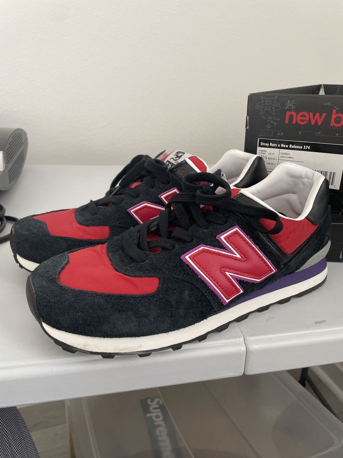 New Balance × Stray Rats Stray Rats New Balance 574 Size US 11.5 / EU 44-45 - 1 Thumbnail