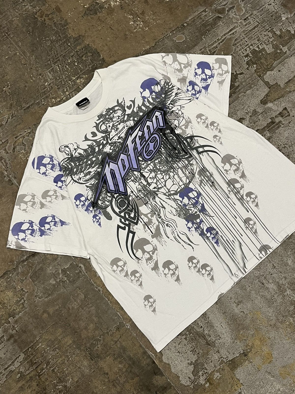 No fear y2k skater tee shirt rare hype vintage grunge