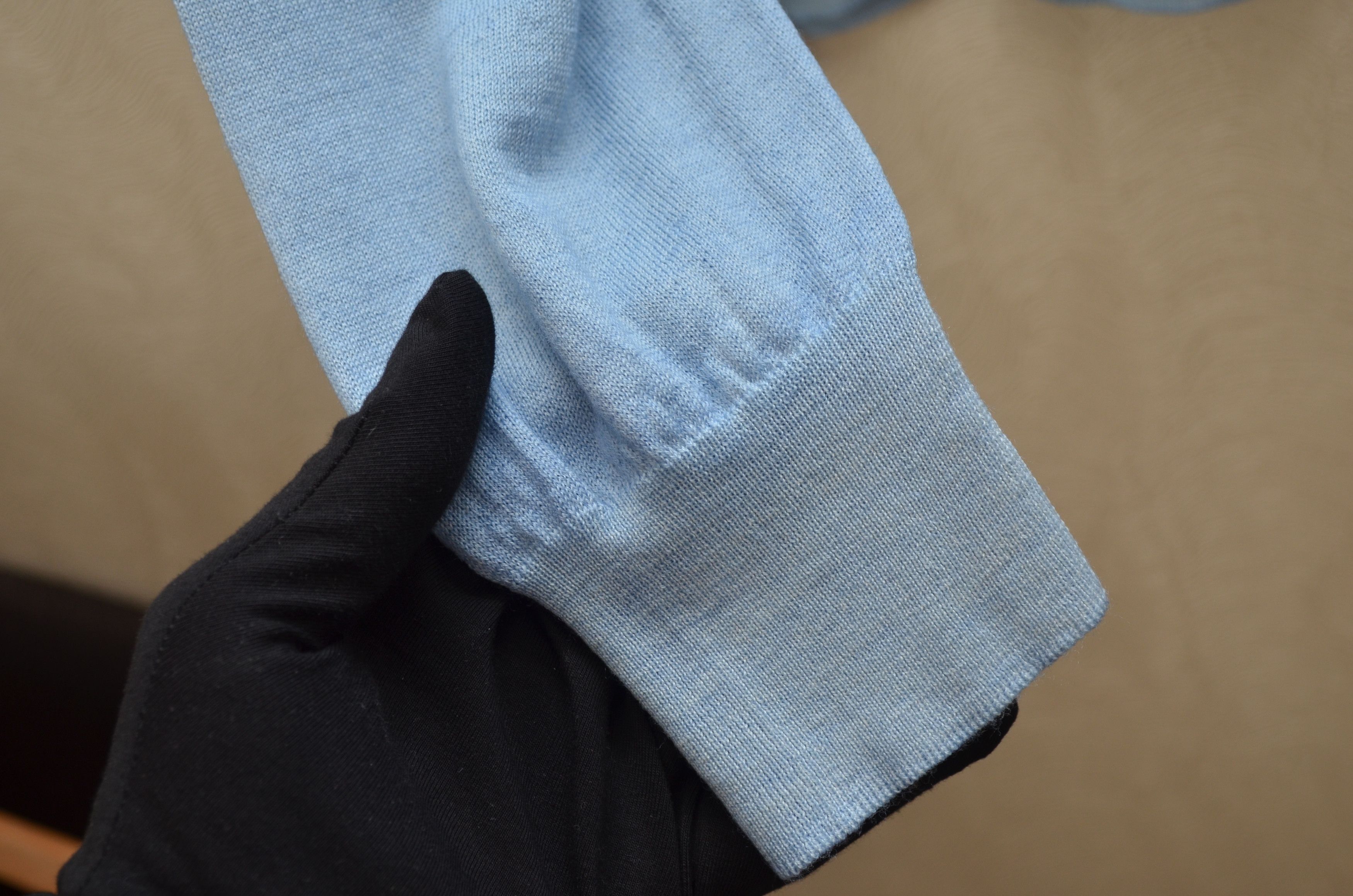 Designer × Gran Sasso Gran Sasso Vintage Merino Garment Dyed Blue Sweater XL/XXL Size US XXL / EU 58 / 5 - 10 Thumbnail
