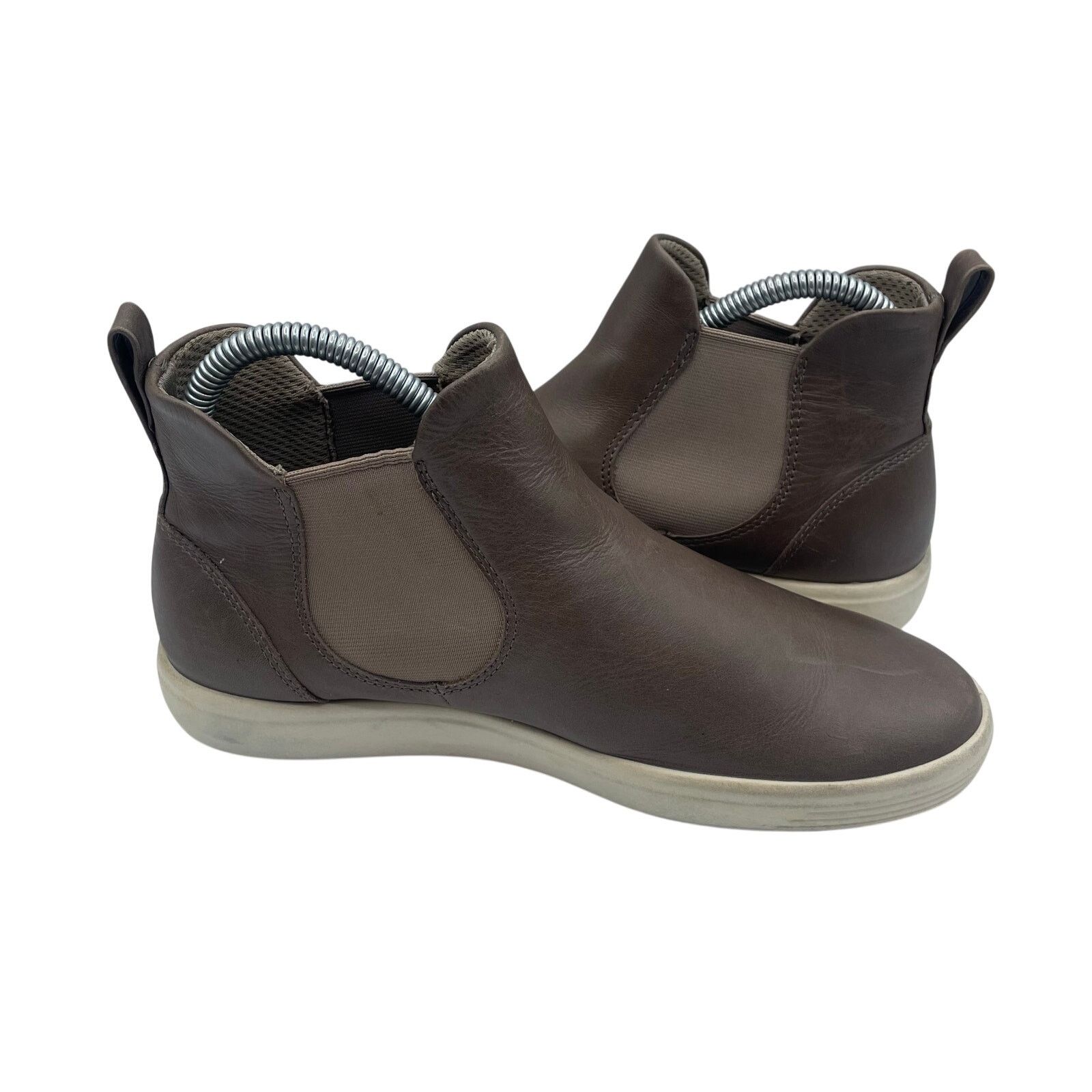 Ecco Ecco Chelsea Soft 7 Leather Boots Ankle Taupe Womens 37 Size US 6.5 / IT 36.5 - 6 Thumbnail