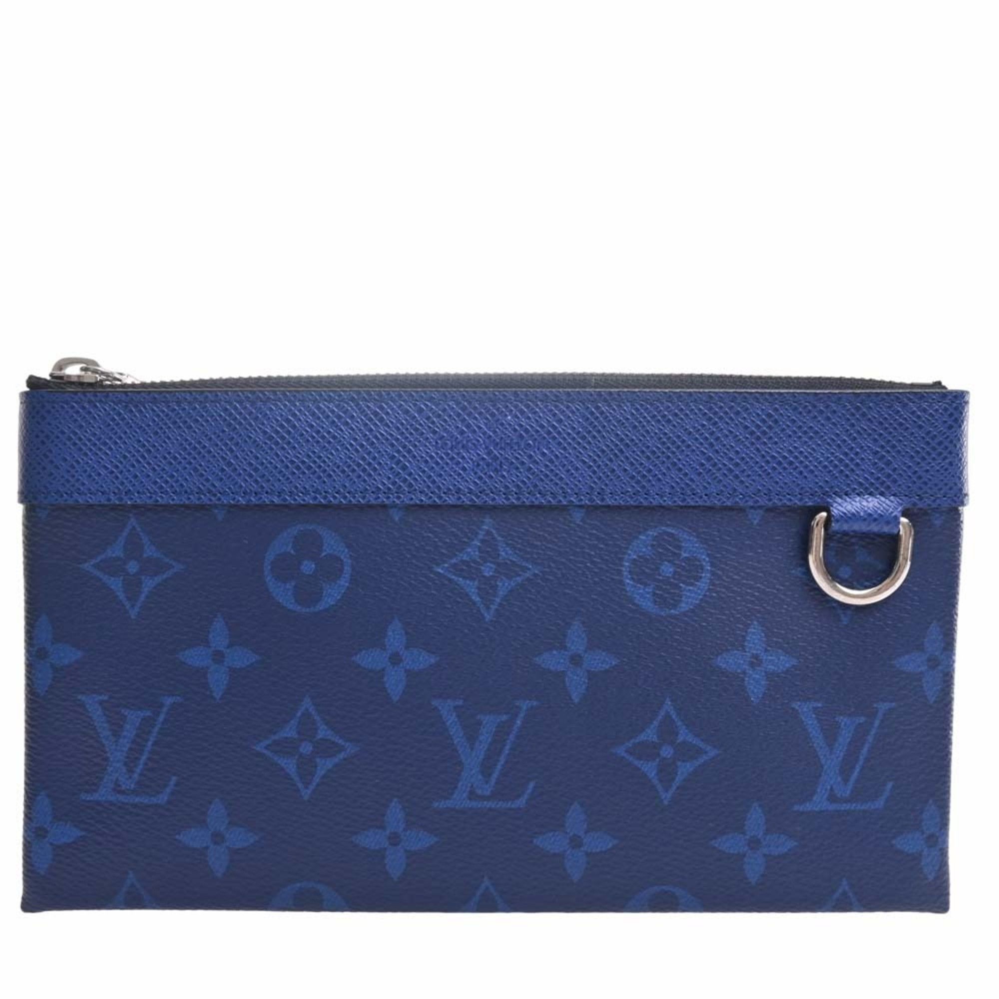 Louis Vuitton Blue Taigarama Pochette Discovery PM