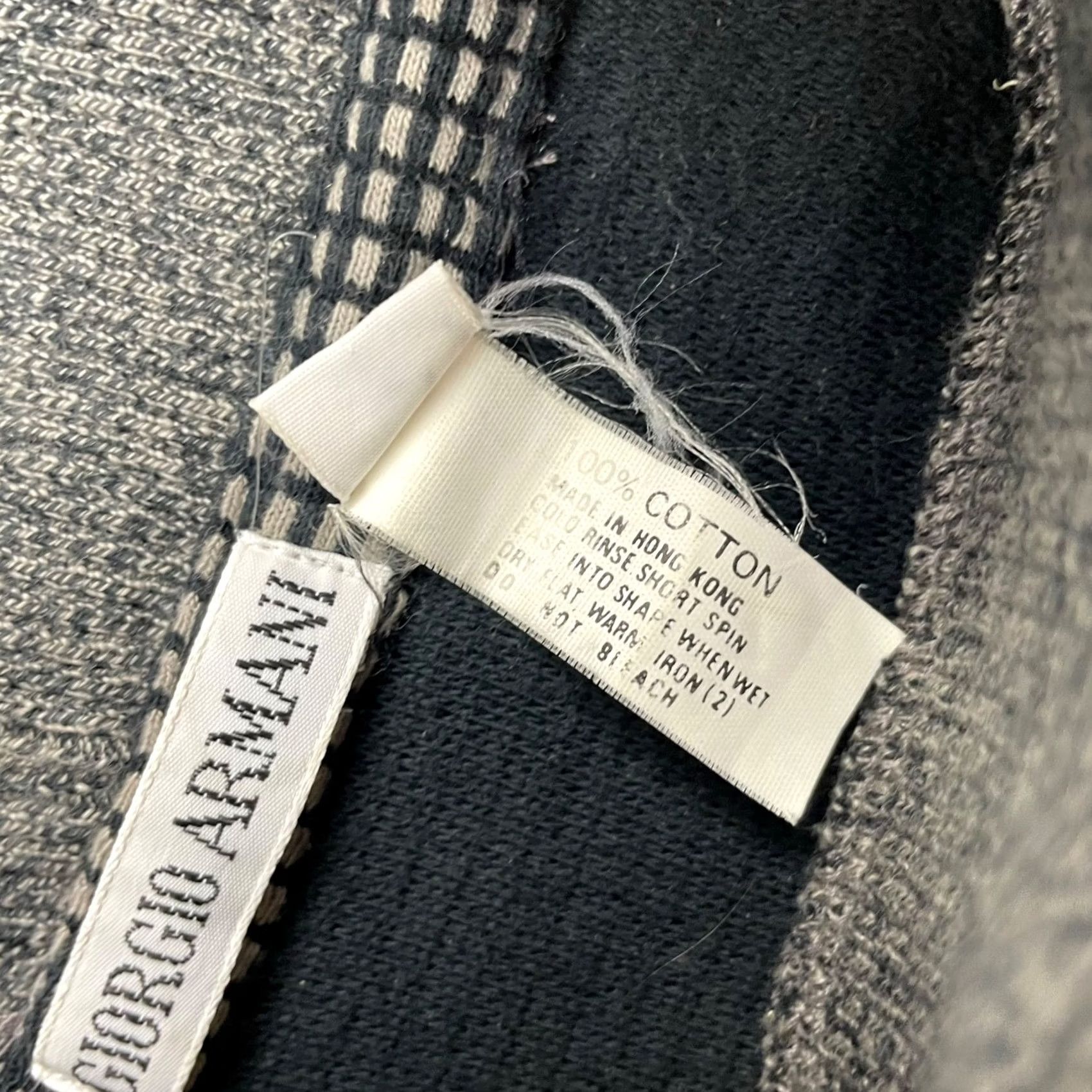 Giorgio Armani VINTAGE Giorgio Armani Men's Sweatshirt Gray Mock Turtleneck Medium Cotton Size US M / EU 48-50 / 2 - 4 Thumbnail