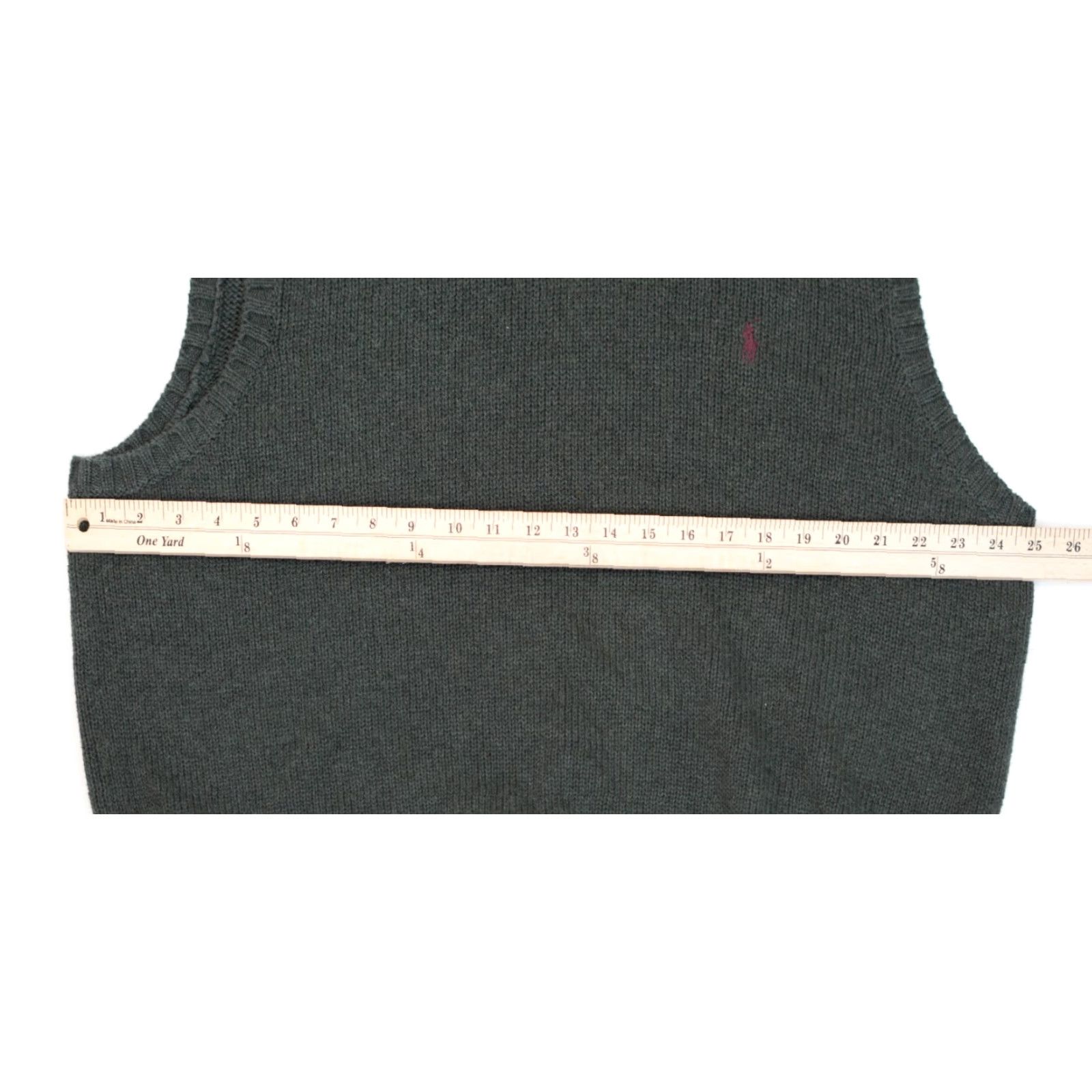 Polo Ralph Lauren VINTAGE Polo Ralph Lauren Knit Sweater Vest Mens XL Gray 100% Cotton 80s 90s Size US XL / EU 56 / 4 - 6 Thumbnail