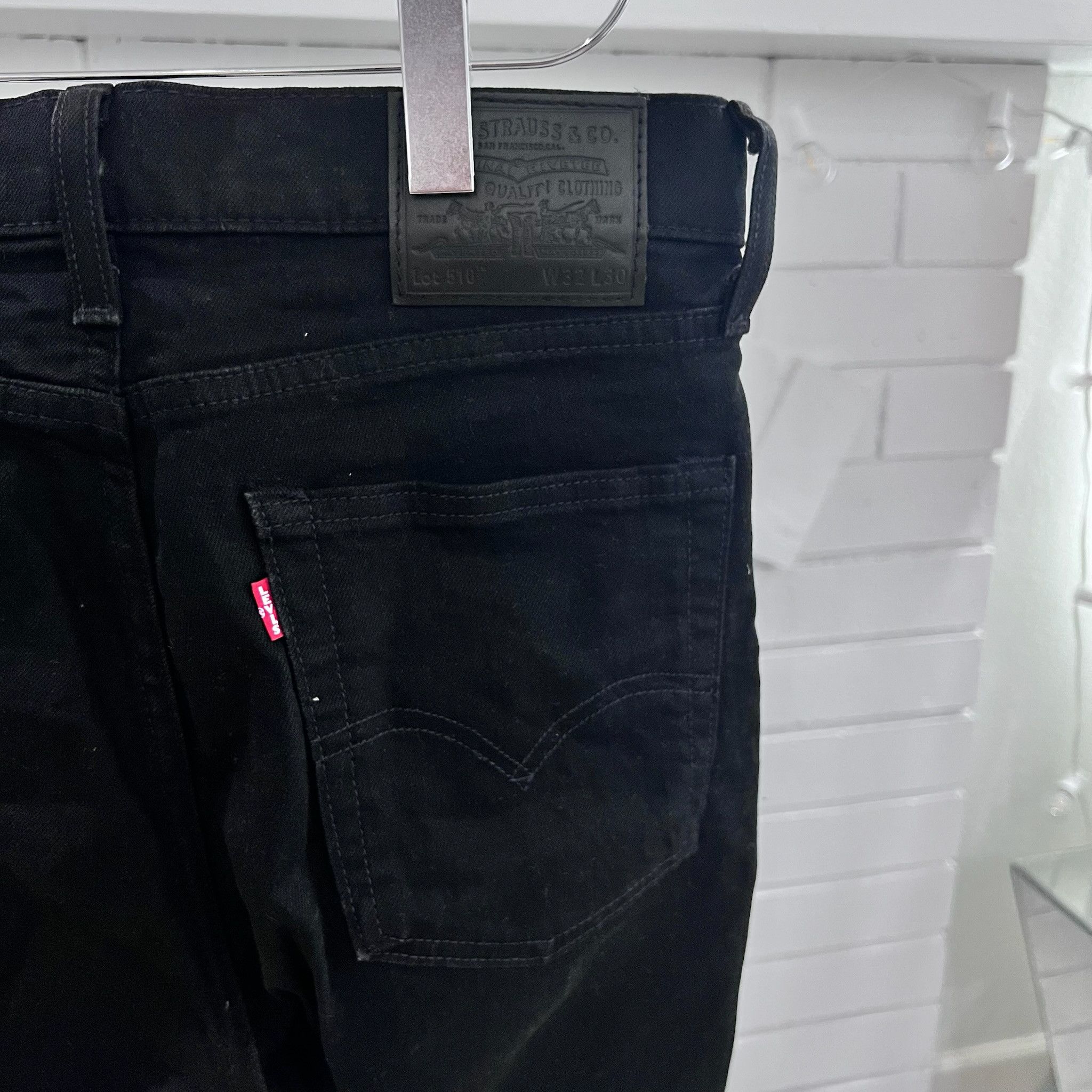 Levi's Black Levi's Slim Fit 32 x 30 Denim Jeans Pants Size US 30 / EU 46 - 4 Thumbnail