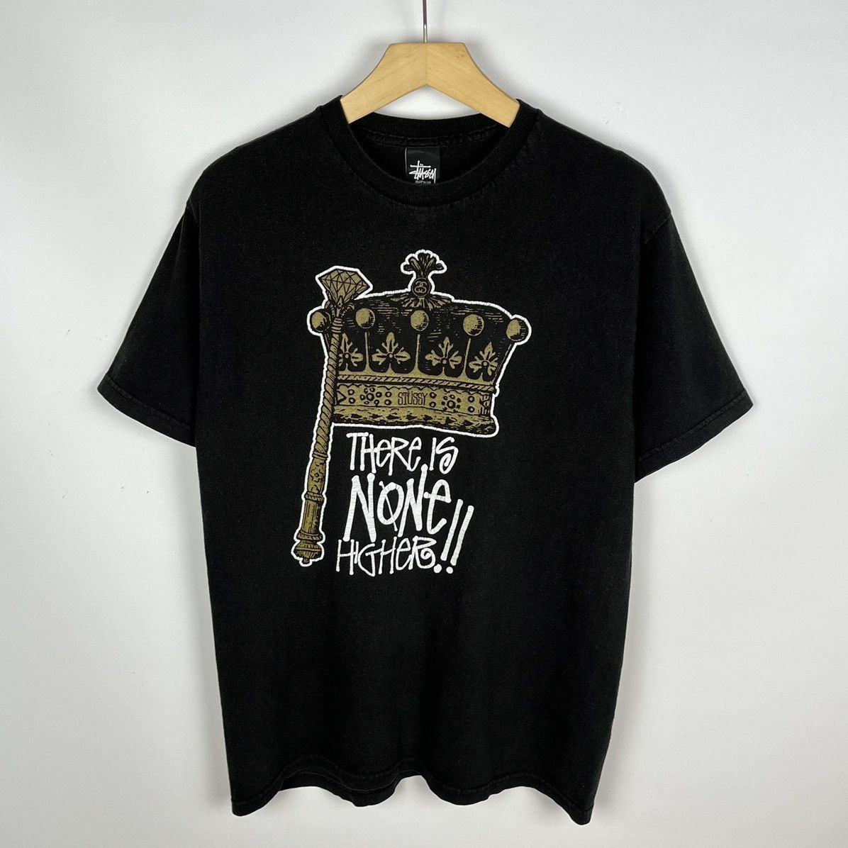 Stussy Vintage Stussy There is none higher big logo rare tee 90’s Size US M / EU 48-50 / 2 - 1 Thumbnail