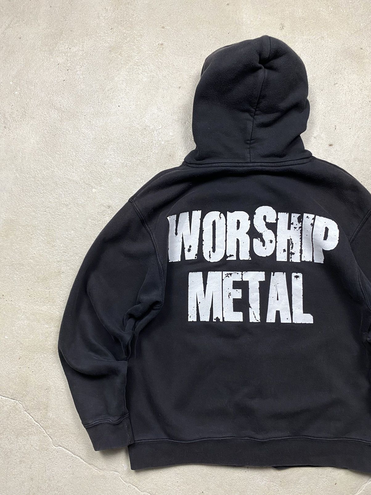 Band Tees Rare! Vintage 00’s Anthrax Worship Metal Hoodie Tee Hardcore Size US M / EU 48-50 / 2 - 11 Thumbnail