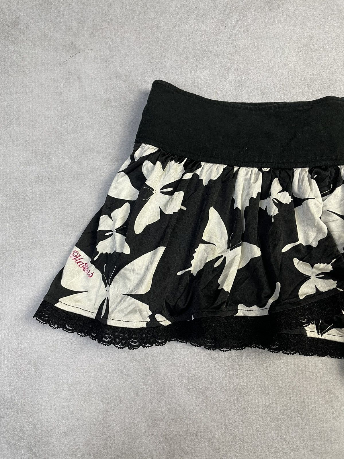 Japanese Brand Ma*rs 2009 Butterfly Asymmetric Skirt Skort Mars Sukapan Size 24" / US 00 / IT 34 - 3 Thumbnail