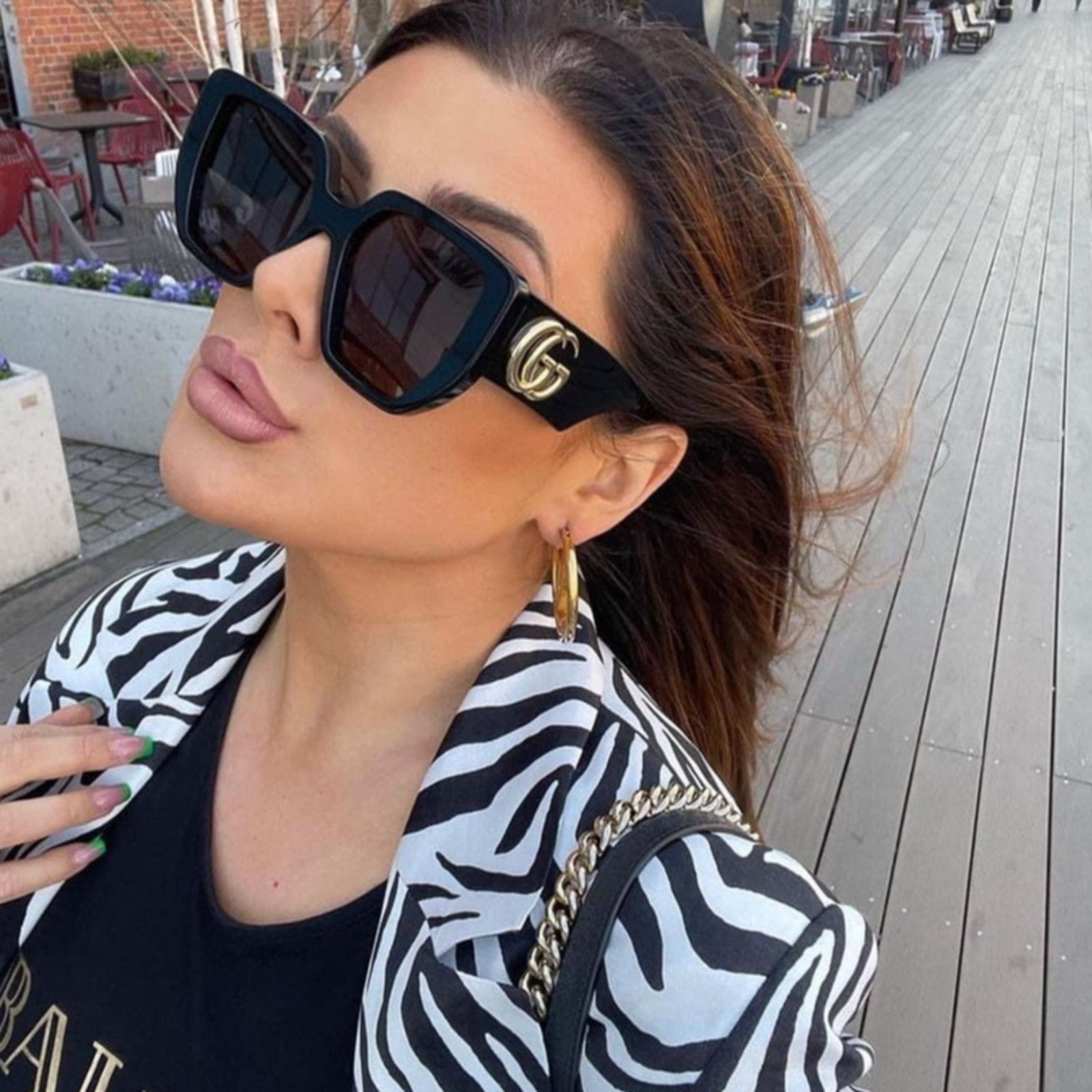 Gucci NEW Gucci GG1425S Black Marmont Sunglasses $505 | Grailed display picture 2