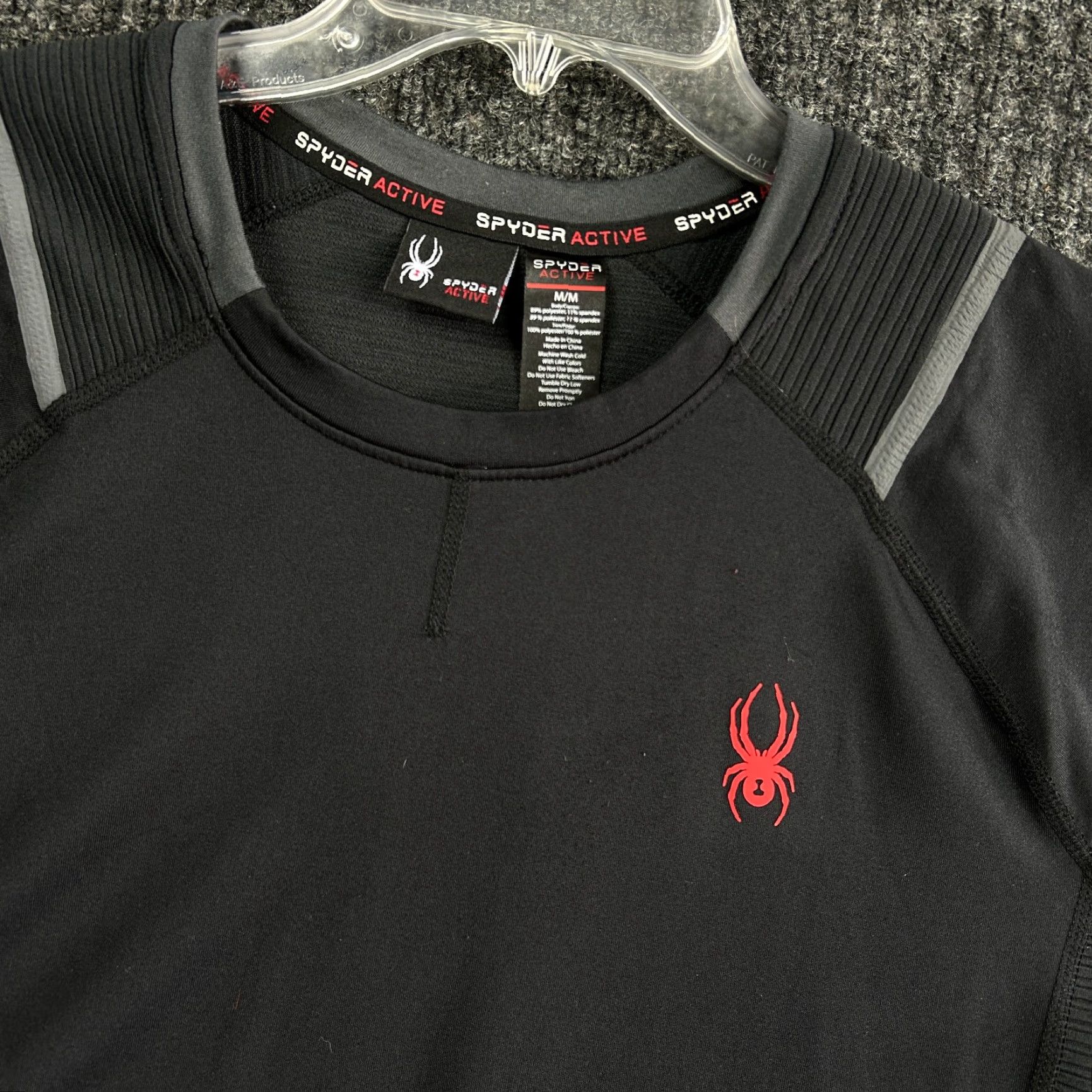 Spyder Spyder Active Long Sleeve Shirt Mens Black M Active Moisture Wicking Outdoors Gorpcore Shirt Mens Size US M / EU 48-50 / 2 - 4 Thumbnail