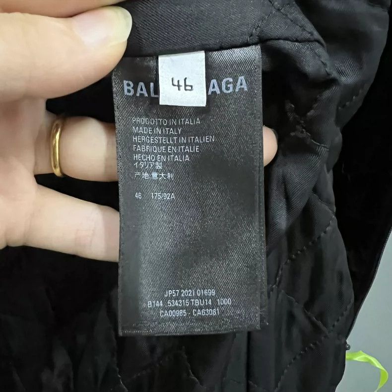 Balenciaga Balenciaga Black Large Logo Zip-up Jacket Size US S / EU 44-46 / 1 - 4 Thumbnail