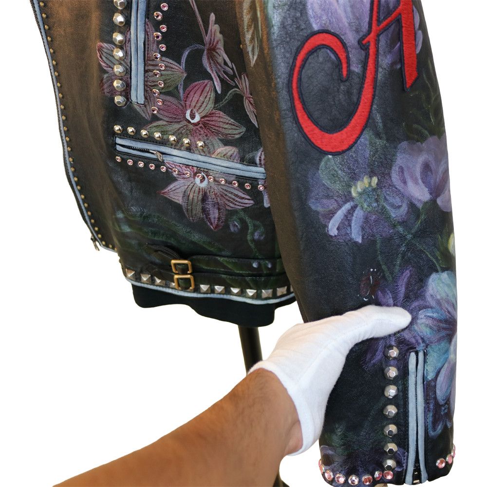Gucci Gucci Studded Floral Lea Size US M / EU 48-50 / 2 - 7 Thumbnail