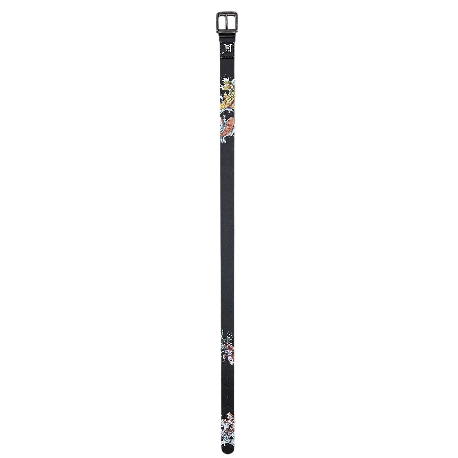 Ed Hardy Ed Hardy Men's Skull and Koi Fish Print Reversible Belt Size 38 - 3 Thumbnail