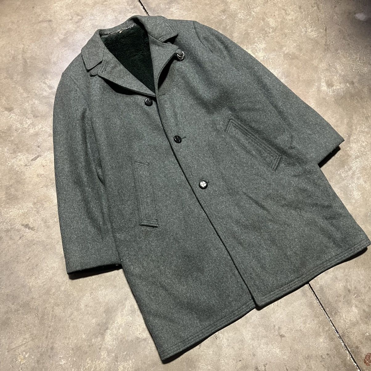 Vintage Vintage Wool Trench Long Coat Overcoat Western 60s 70s USA Size US M / EU 48-50 / 2 - 3 Thumbnail