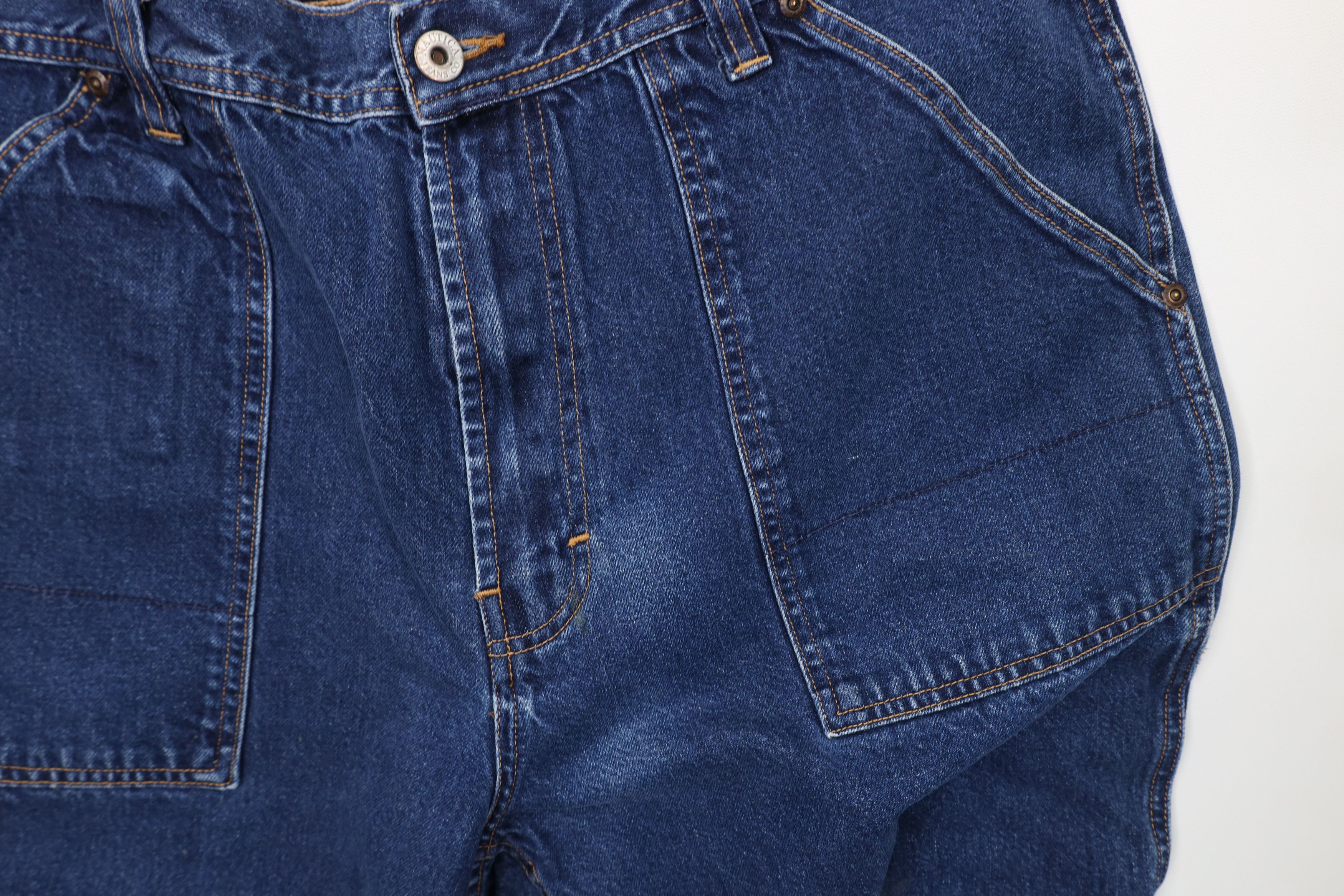 Nautica Vintage 90s Nautica Baggy Big Pocket Wide Leg Denim Jeans Size US 36 / EU 52 - 8 Thumbnail