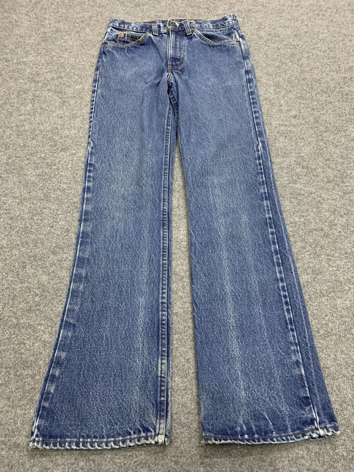 Pre-owned Levis X Made In Usa 80's Boot Cut Levis 517 Mud Wash In Check