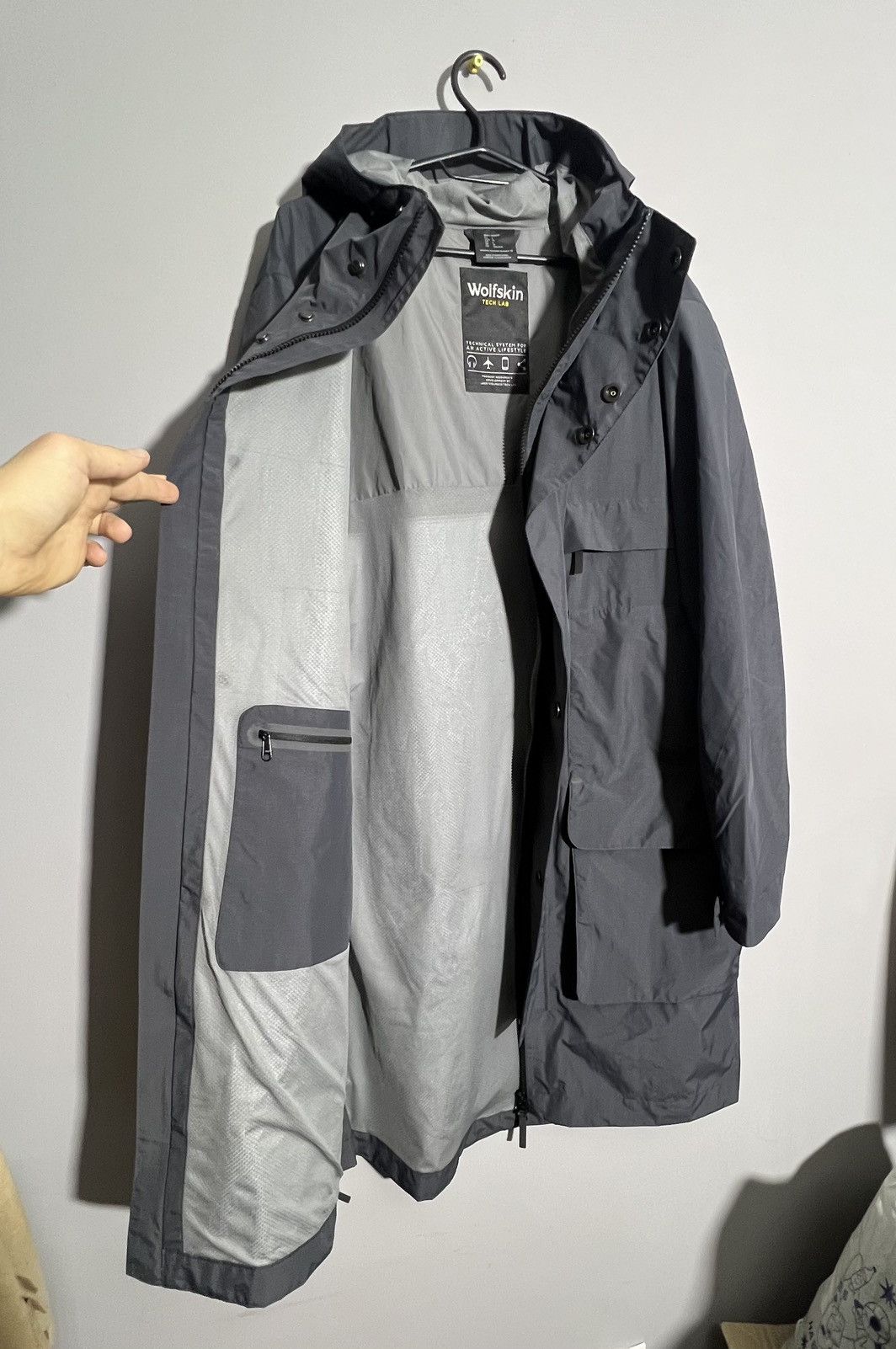 Jack Wolfskin Jack Wolfskin Tech Lab Long Jacket Texapore Coat Size US L / EU 52-54 / 3 - 10 Thumbnail