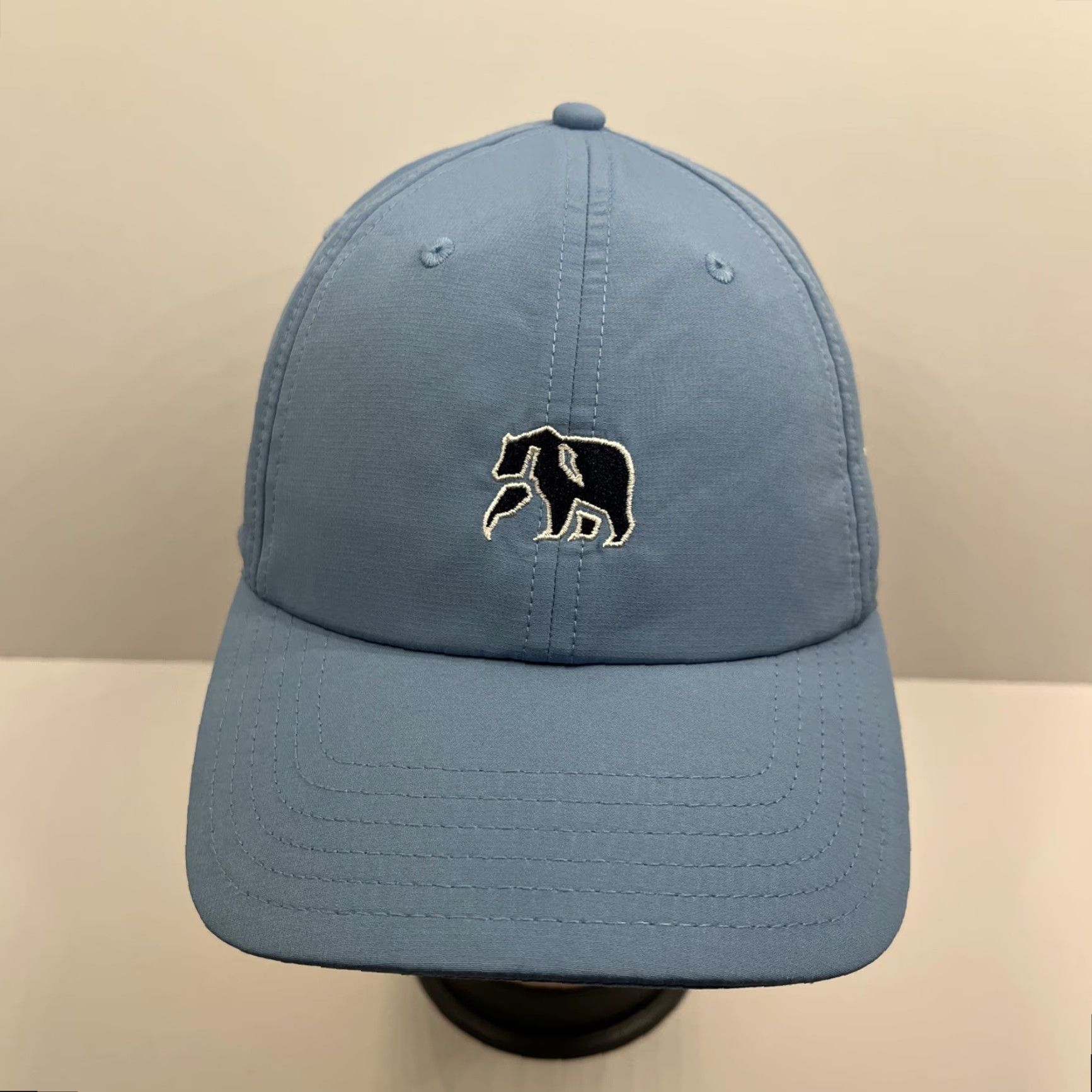 J Brand The Normal Brand Dads Cap Baseball Hat Men One Size Blue Embroidered Bear Adjustable Lightweight Breathable Canvas Cap Size ONE SIZE - 2 Thumbnail