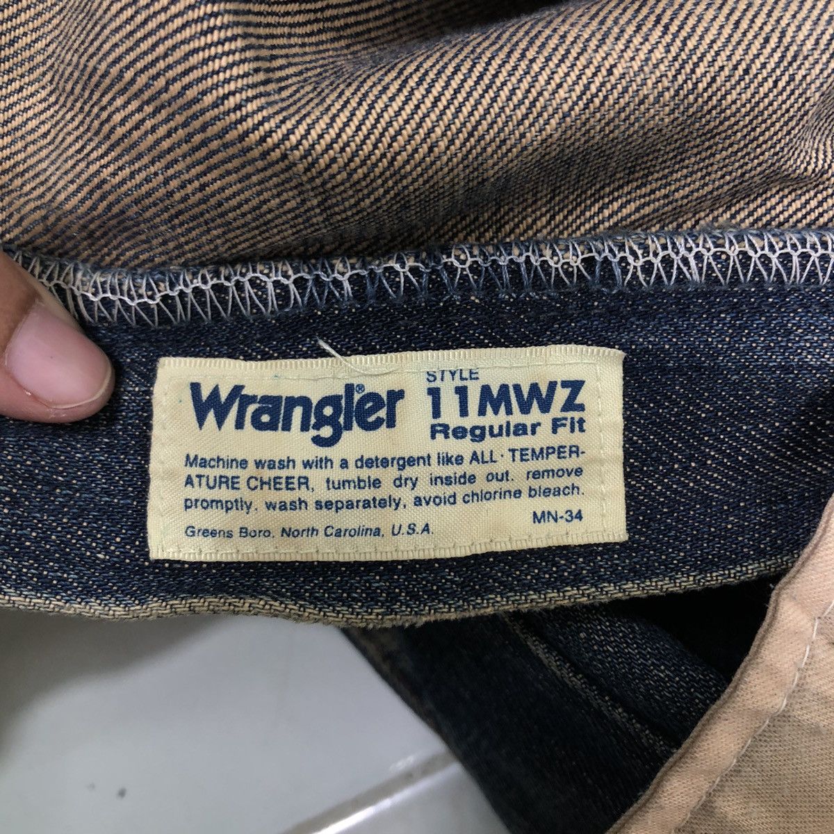 Japanese Brand 🔥90’s Rare Distressed Denim Jeans Wrangler Selvedges USA Size US 30 / EU 46 - 20 Thumbnail
