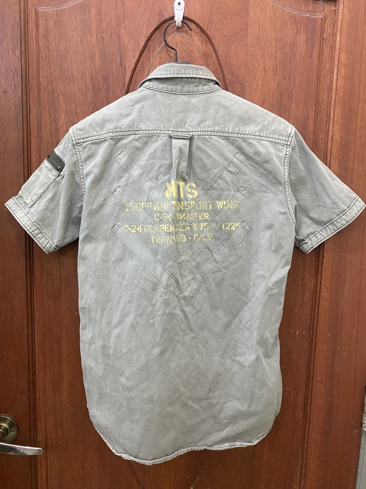 Avirex Avirex Vintage Faded Army Uniform Shirt Size US M / EU 48-50 / 2 - 3 Thumbnail