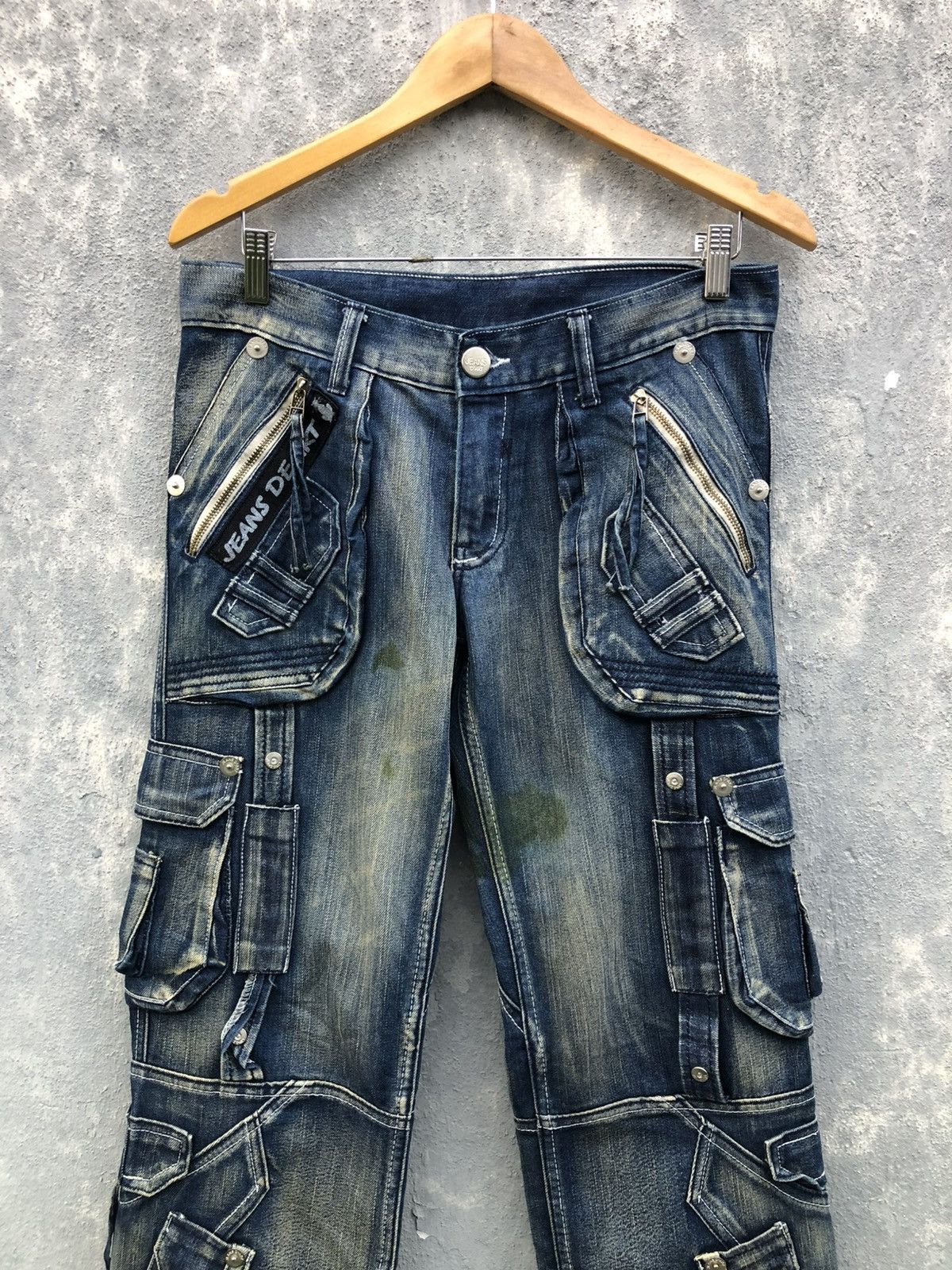Japanese Brand D’Art Tactical Bondage Washed Jeans Size US 31 - 4 Thumbnail