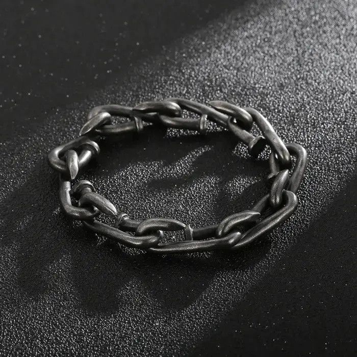 Jewelry Bending Nail Chain Bracelet Size ONE SIZE - 3 Thumbnail