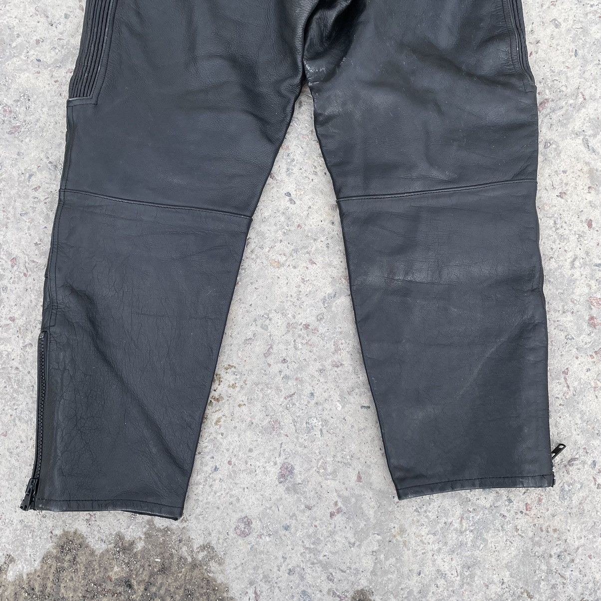 Vintage Vintage Moto Leather Pants 38 Size 90s Y2K USA Japanese Hype Size US 38 / EU 54 - 7 Thumbnail