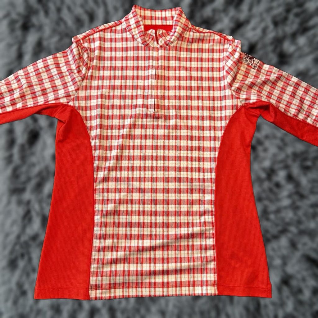 Peter Millar Peter Millar 1/4 Zip Pullover Women’s Medium Plaid Sun Comfort Golf Nevillewood Shirt Size M / US 6-8 / IT 42-44 - 1 Thumbnail