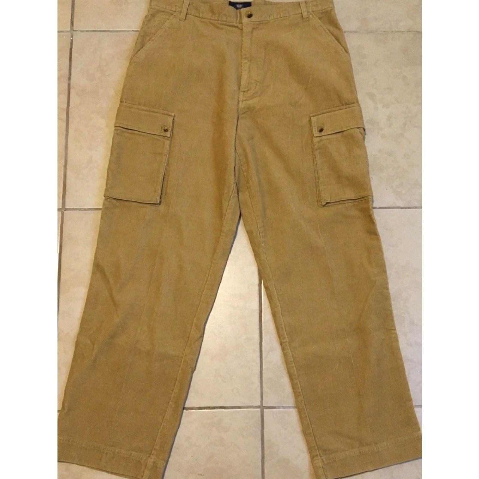 JNCO VINTAGE Wu Wear Corduroy Cargo Pants 36 Baggy Jeans Men Beige 90s NYC Rap Hip Hop Distressed Baggy Pockets Size US 36 / EU 52 - 2 Thumbnail