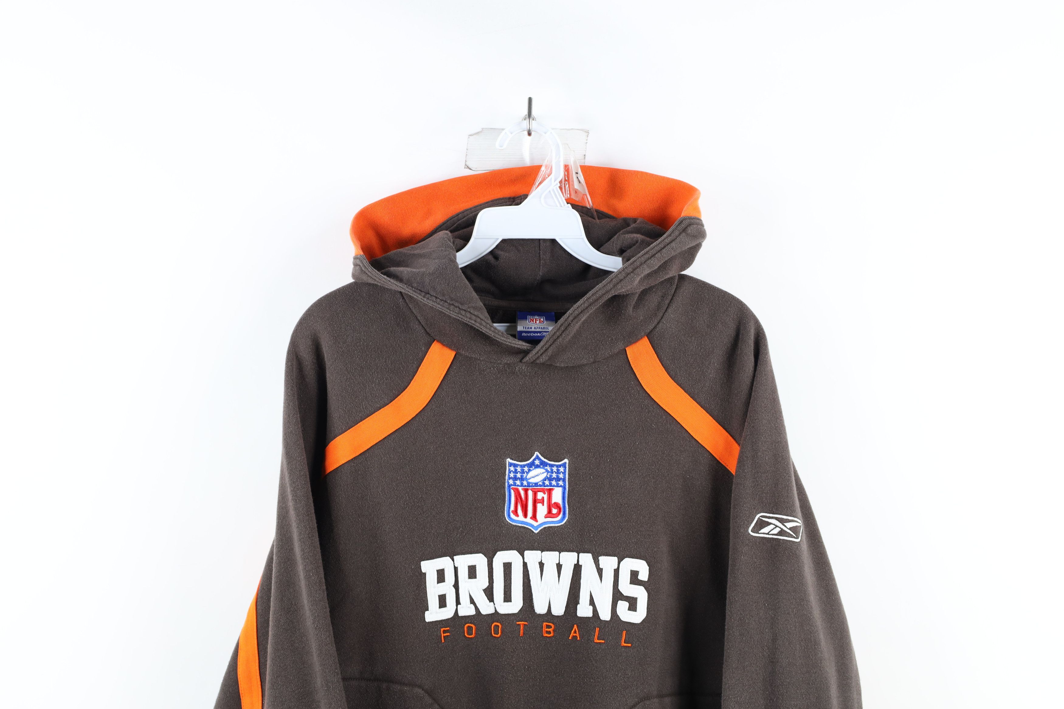 Reebok Vintage Reebok Out Cleveland Browns Football Hoodie Size US M / EU 48-50 / 2 - 2 Thumbnail