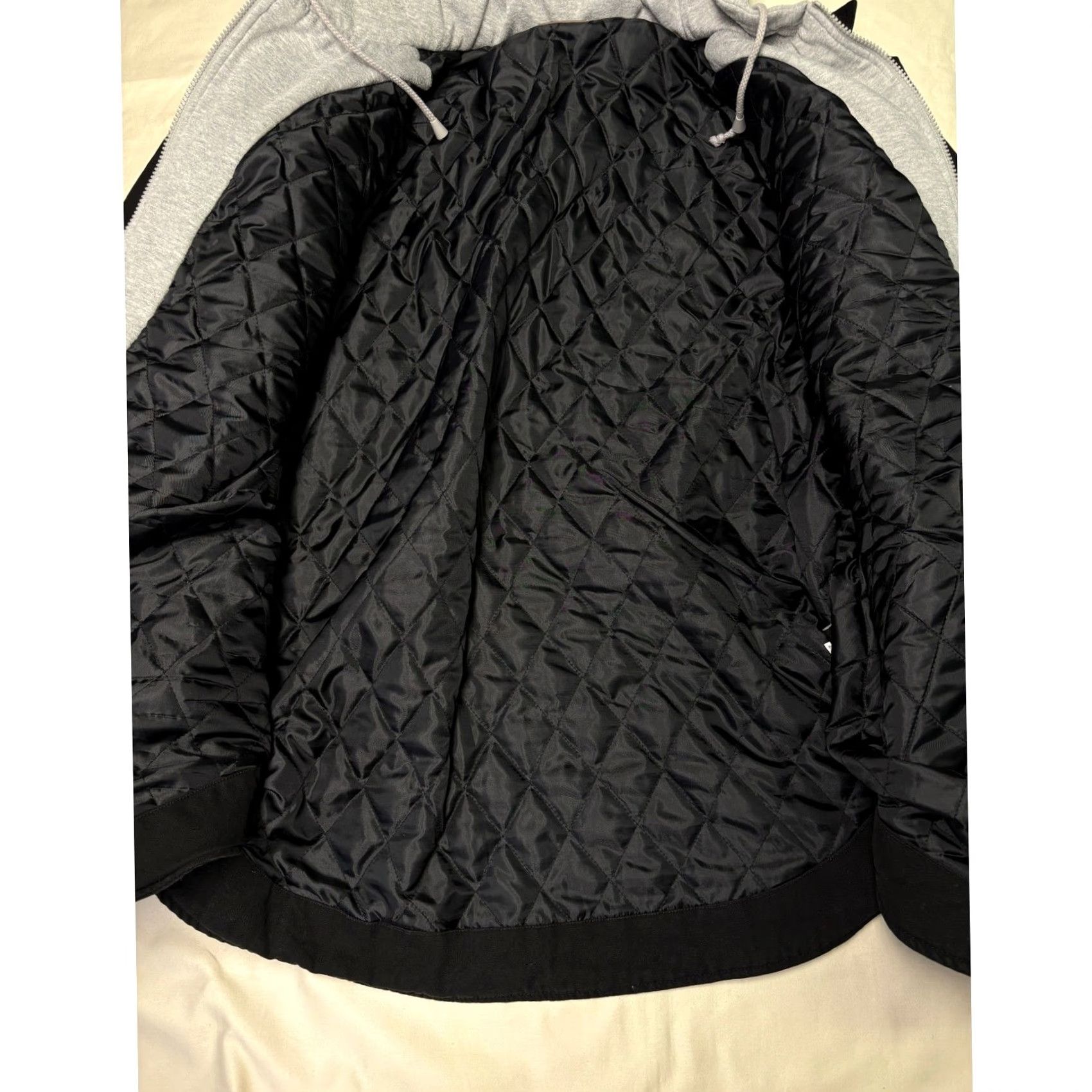 Vintage DB Workwear Philadelphia Eagles Quilted Lined Hooded Shirt Jacket Mens 3XL Black Size US XXL / EU 58 / 5 - 4 Thumbnail