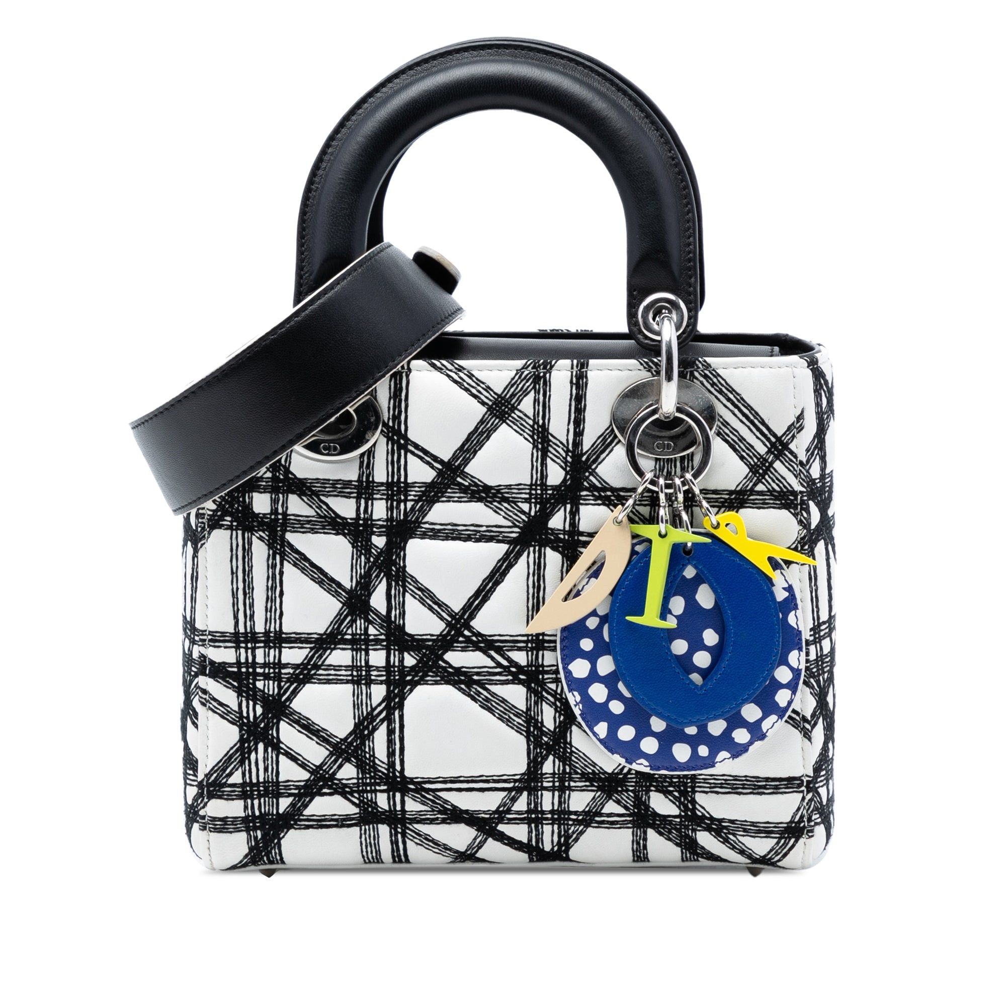 Limited Edition Daniel Gordon Art Small Lambskin Cannage Lady Dior